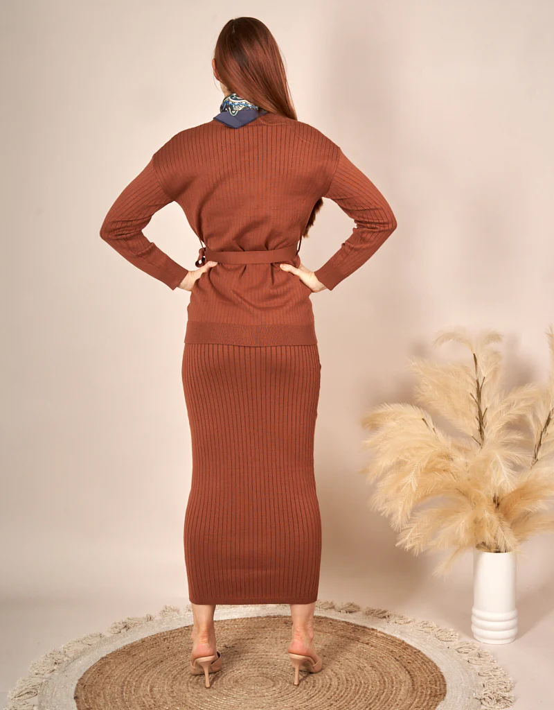 Knit Button Up Wrap Cardi - Image 21