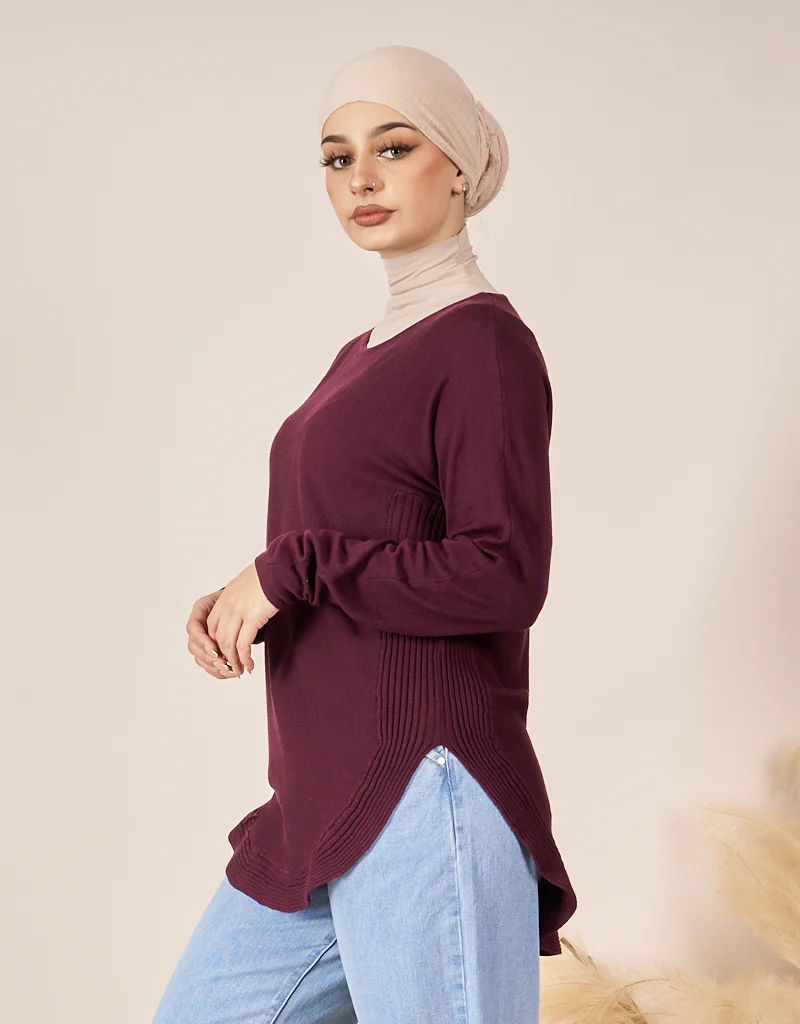 Knitted Loop Jumper - Dark Shades - Image 2