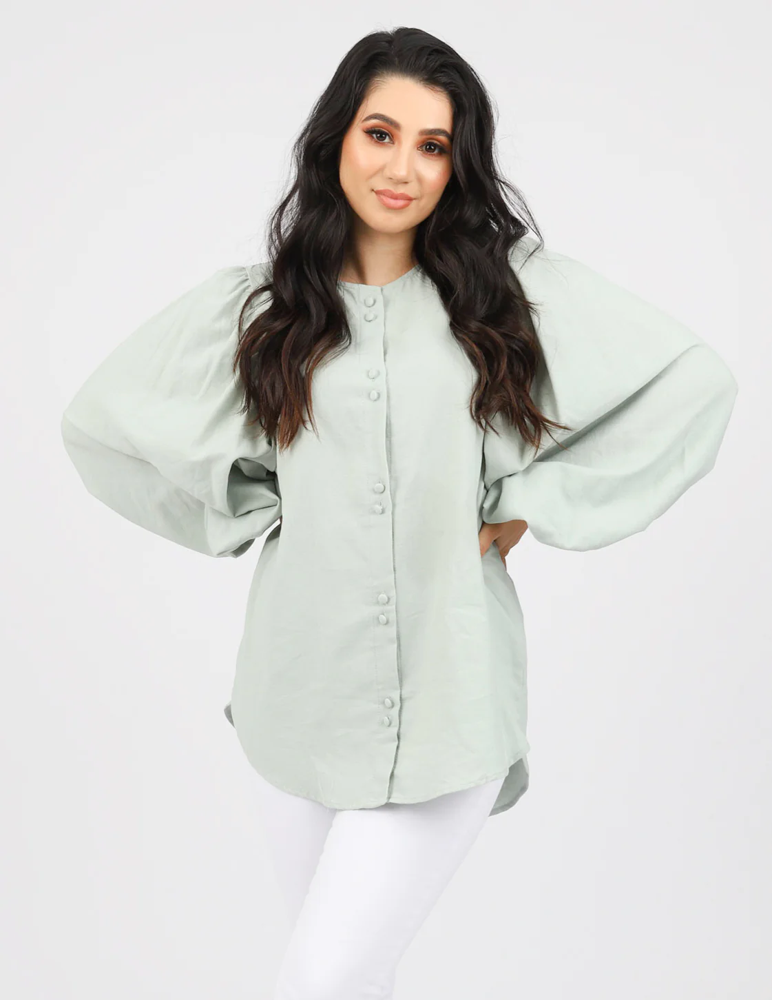 Lantern Bell Short Blouse - Image 10