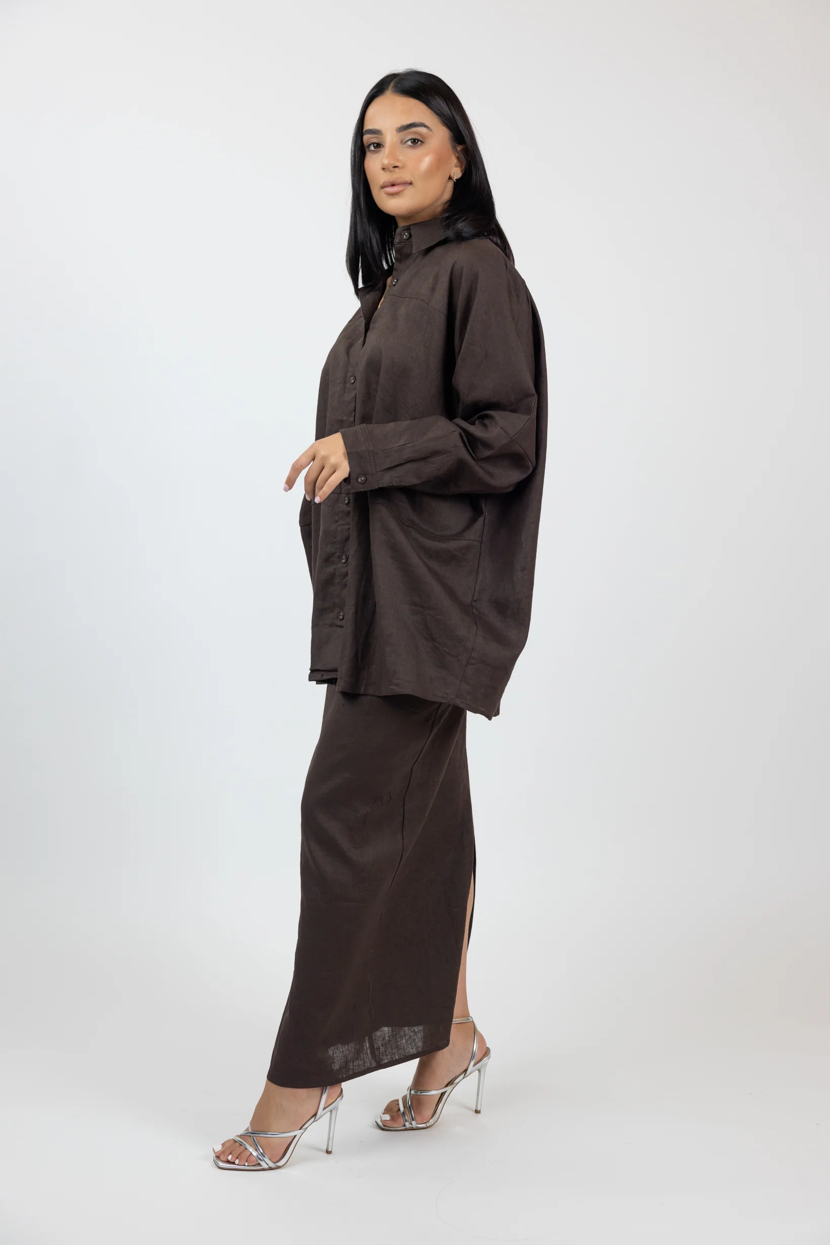 Leanne 100% Linen Skirt - Image 5