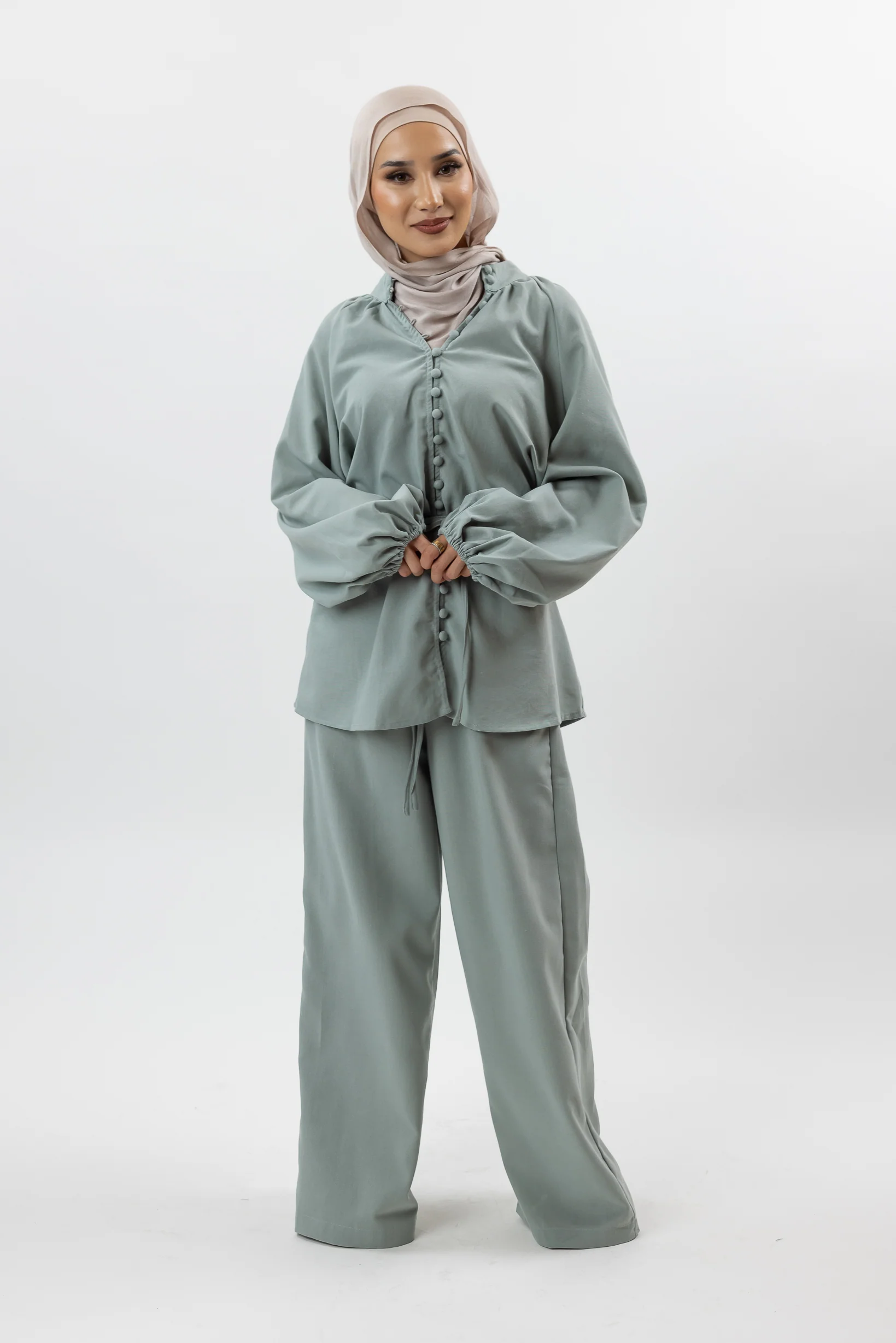 Linen Drawstring Pants - Image 15
