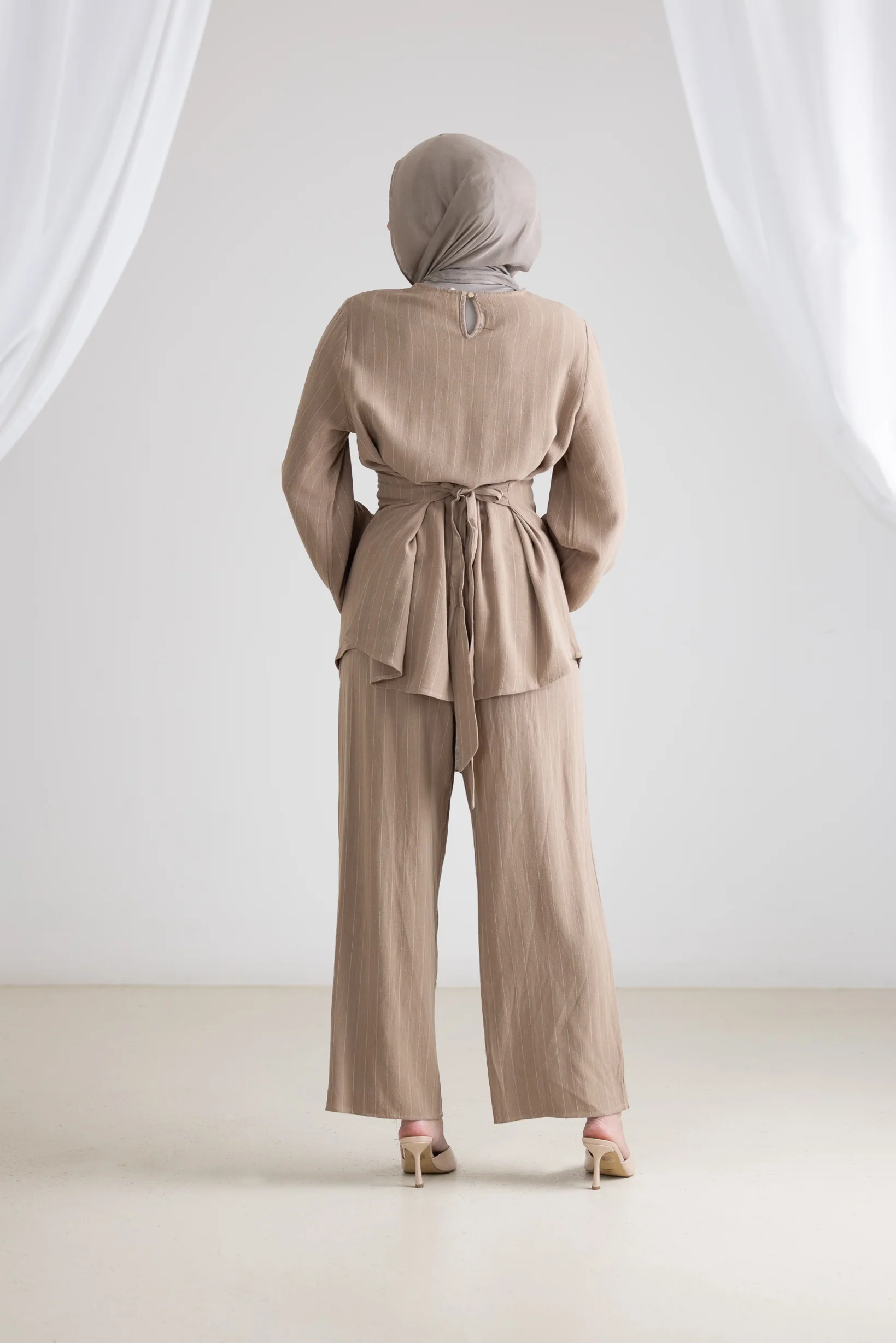 Linen Tie Waist 2pc Set - Image 18