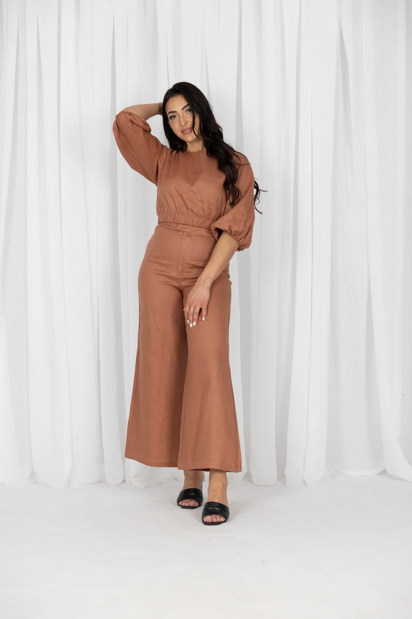 Linen Wide Leg Pants