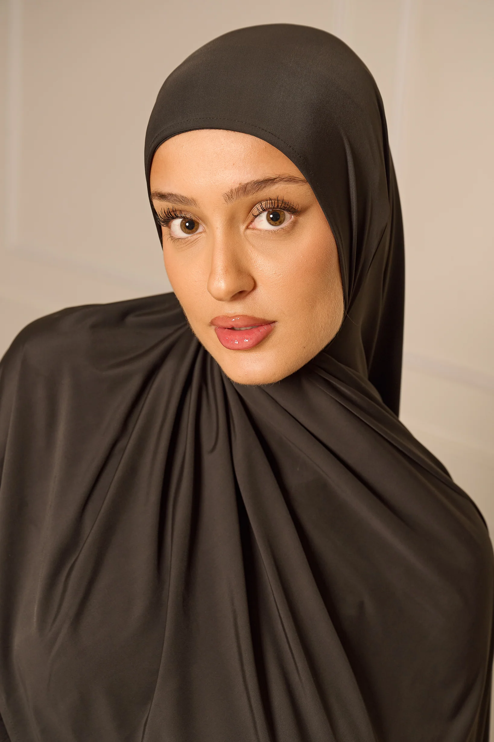 Liquid Jersey Shawl - Shades of Black - Image 4