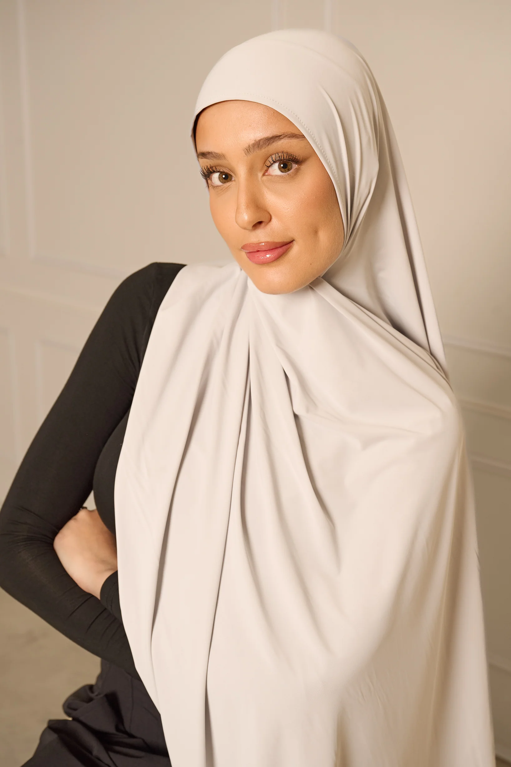 Liquid Jersey Shawl - Shades of Grey
