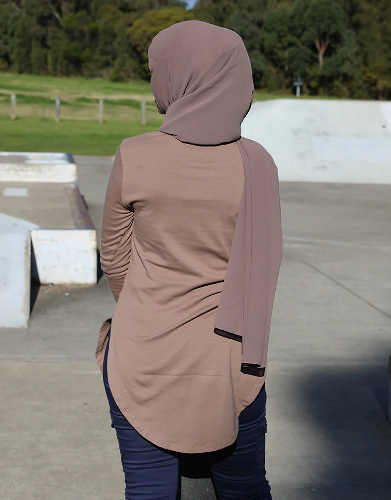 Loop Pocket Long Sleeve Top - Dark Shades - Image 7