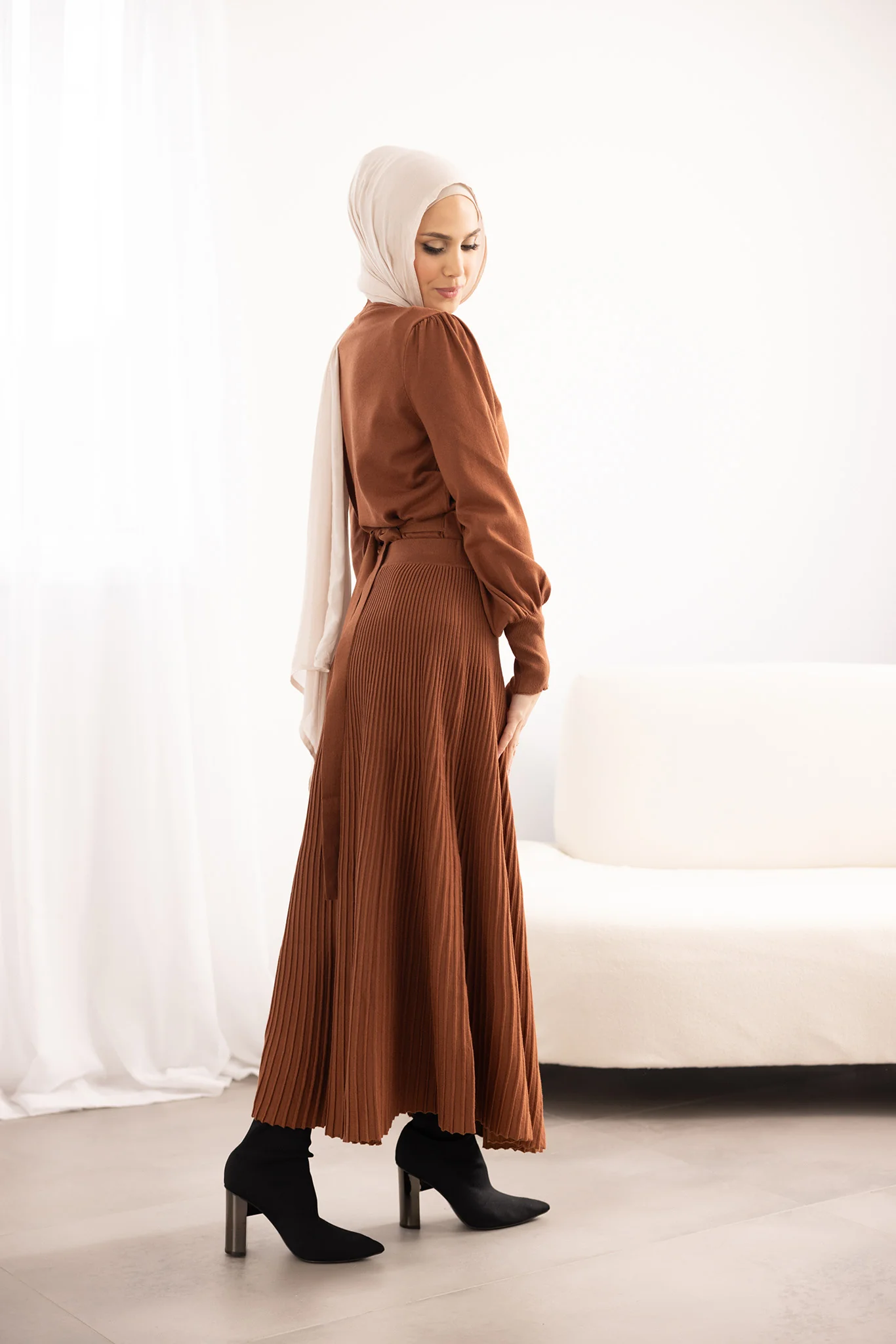 Lora Wrap Knit Top - Image 8