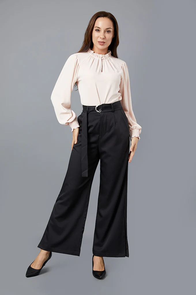 Lustrous High Neck Blouse - Image 3