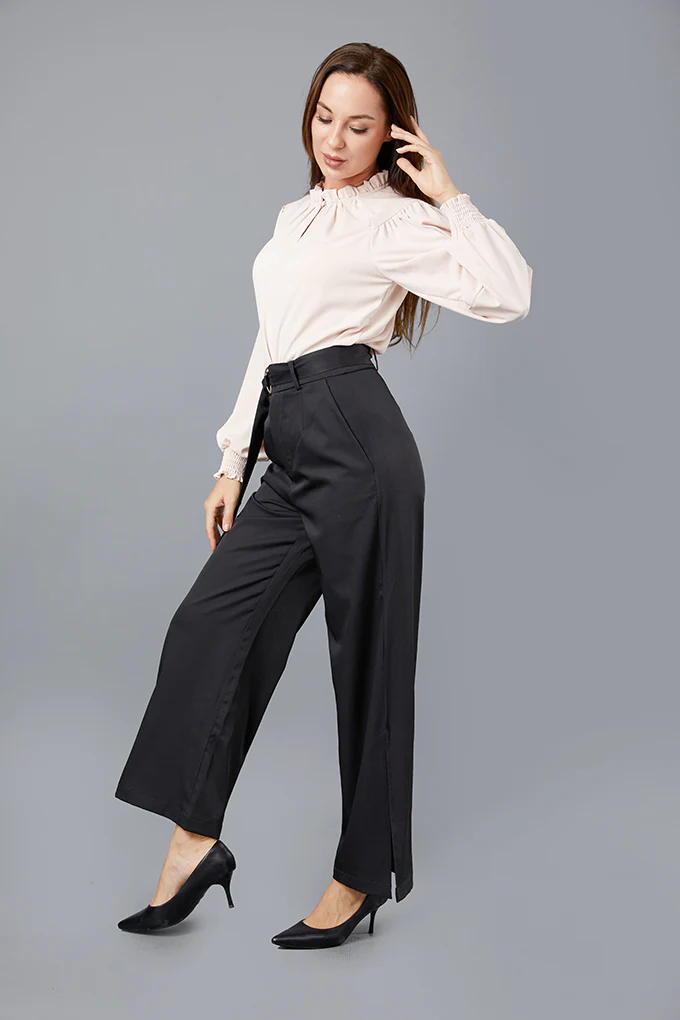 Lustrous High Neck Blouse - Image 4