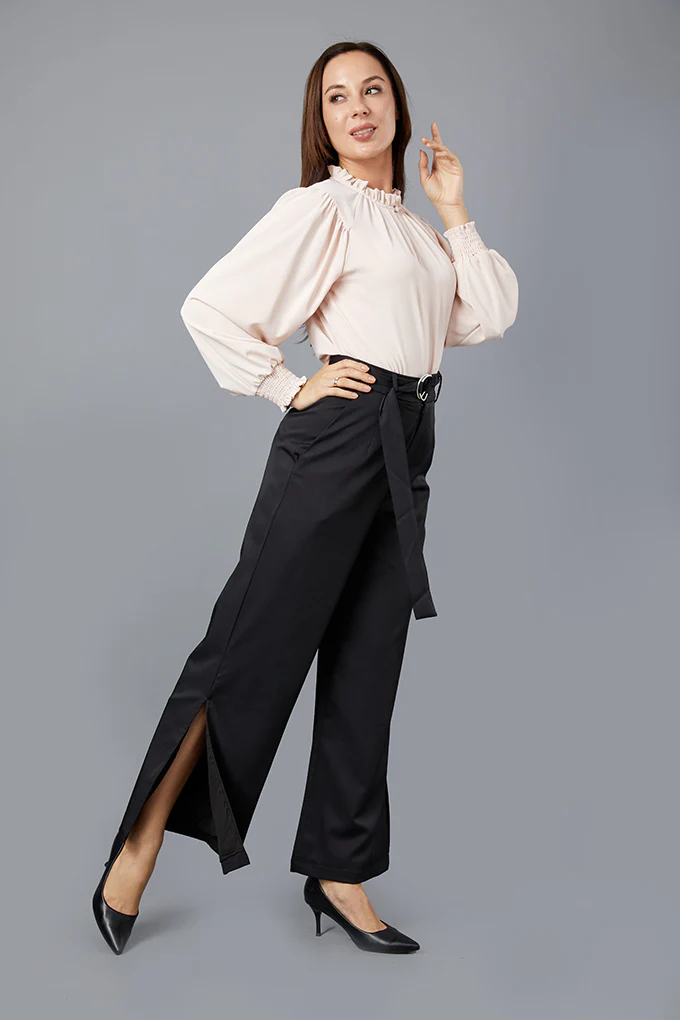 Lustrous High Neck Blouse - Image 5