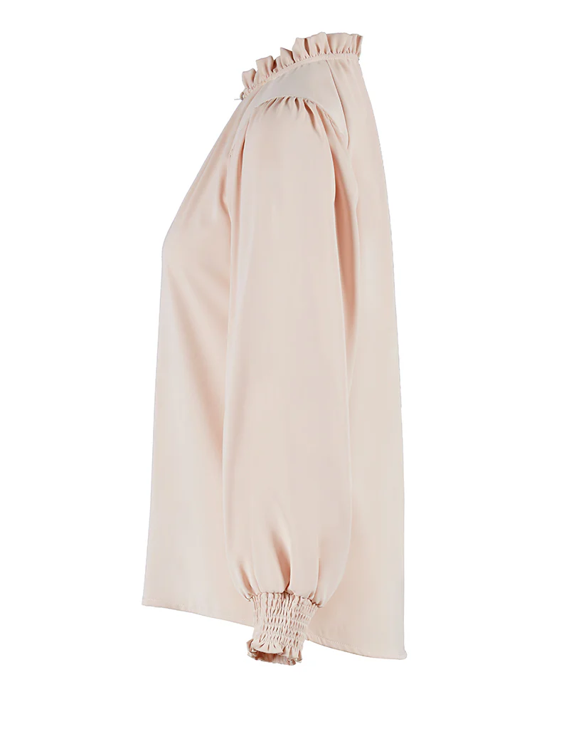 Lustrous High Neck Blouse - Image 9