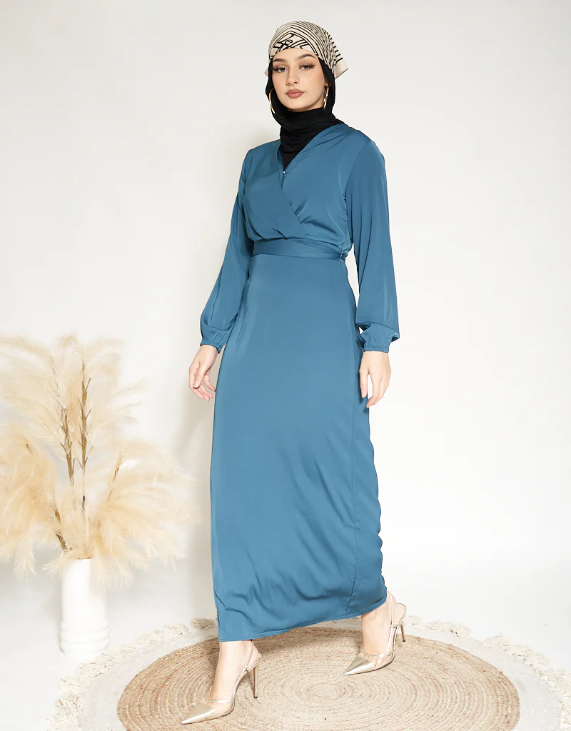 Lustrous Wrap Dress - Image 3