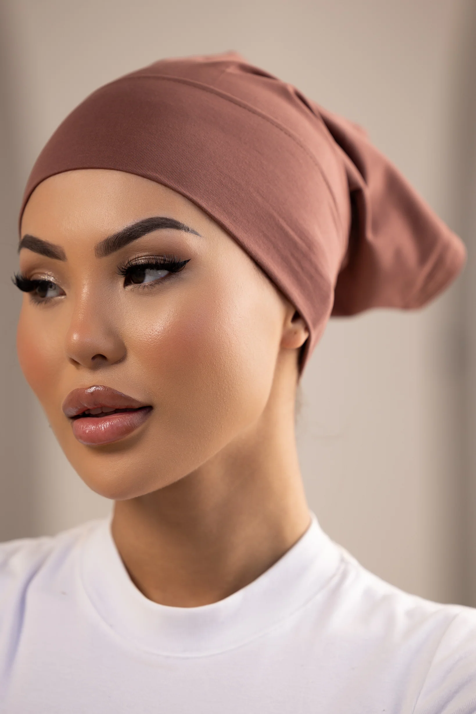 Luxe Modal Cotton Cap - Shades of Brown - Image 3