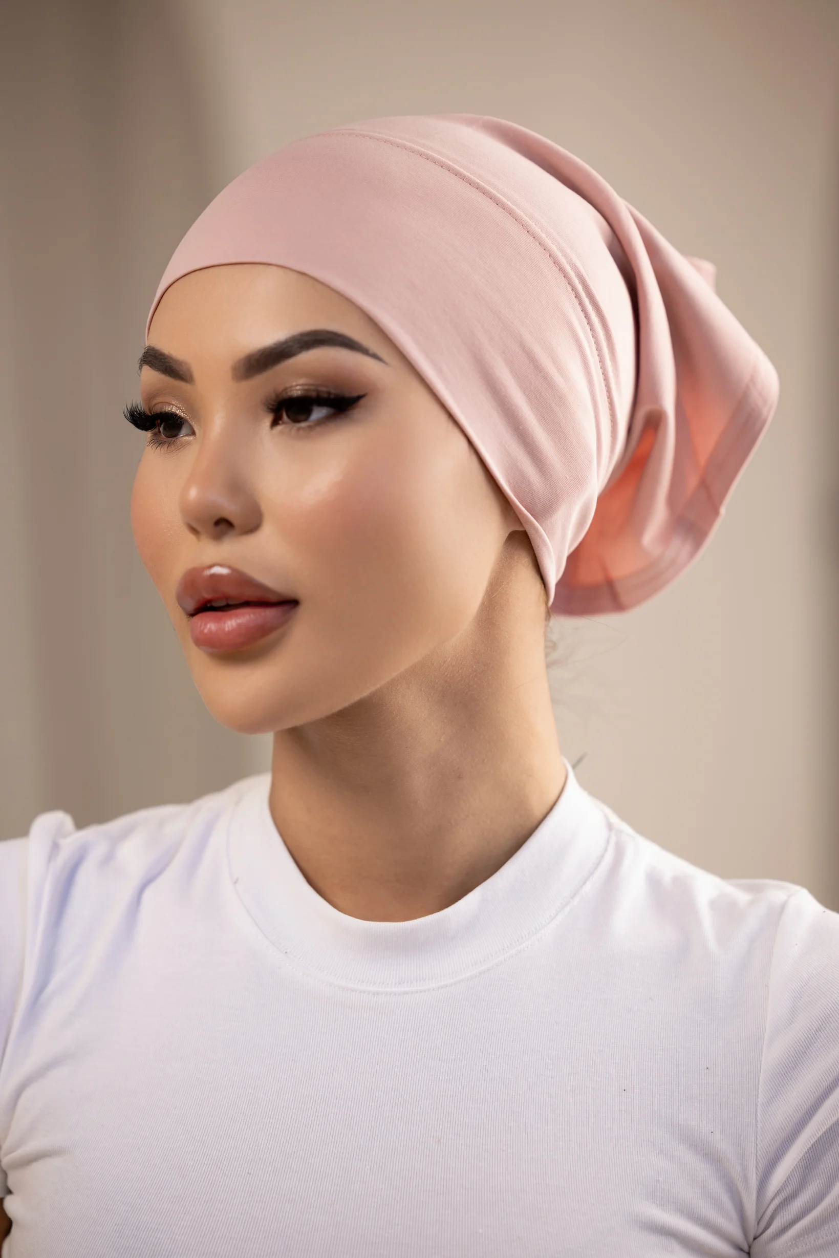 Luxe Modal Cotton Cap - Shades of Pink
