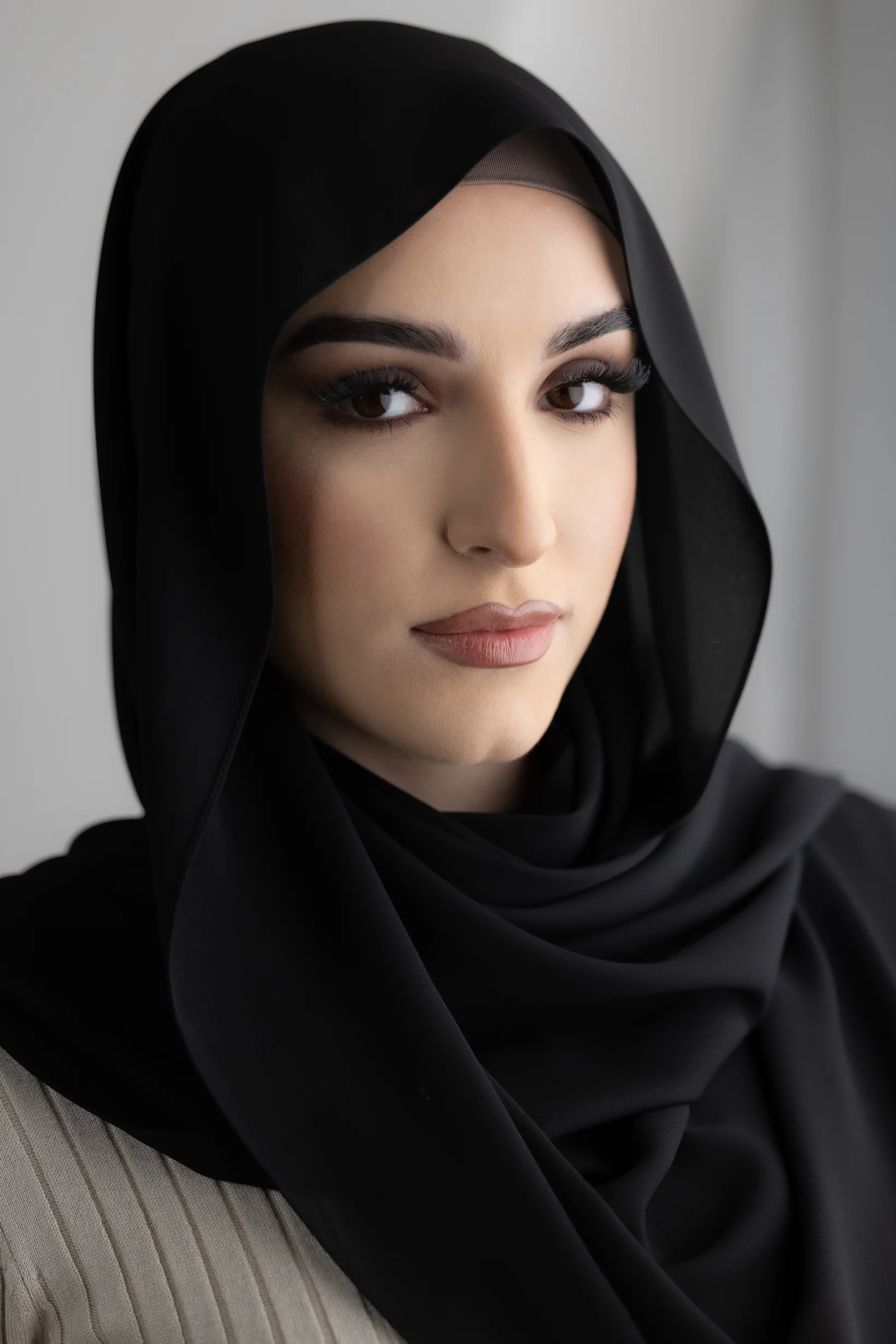 Luxury Chiffon Shawl - Dark Shades - Image 2
