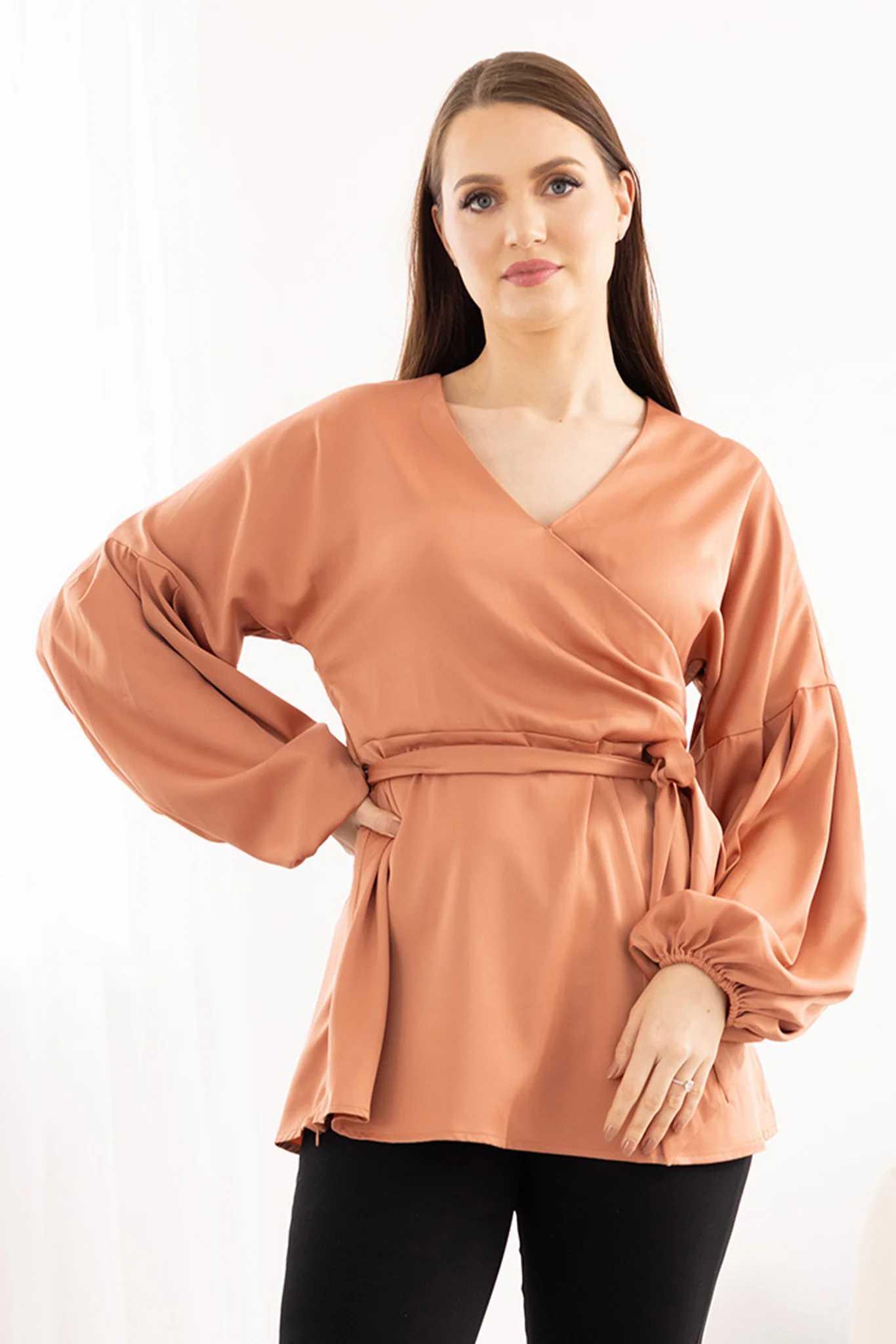 Maude Crossover Blouse - Image 11