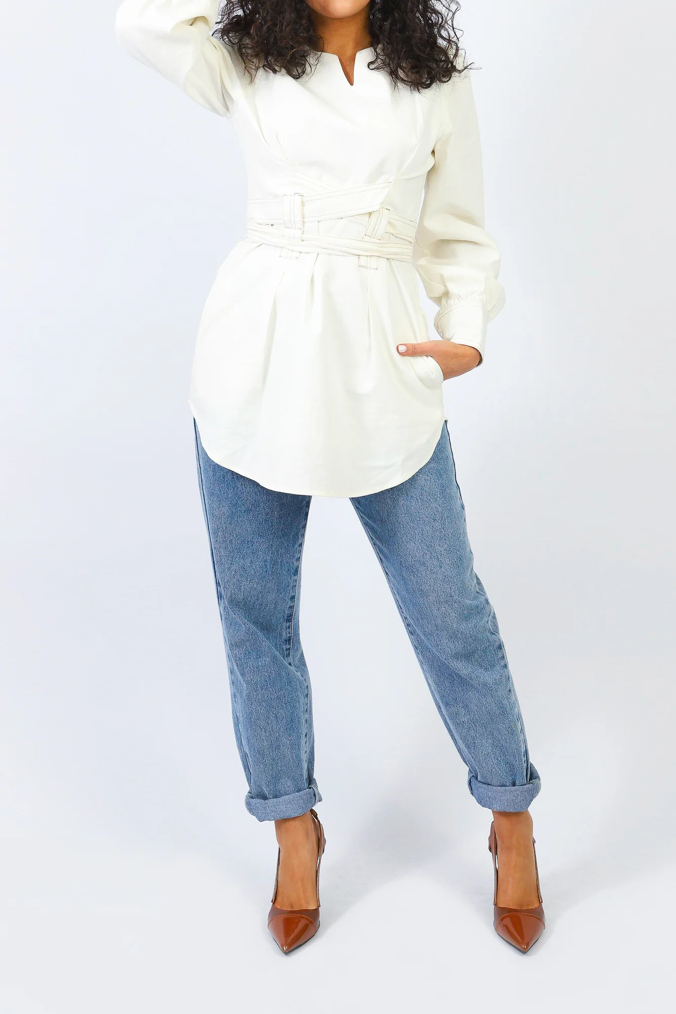 Mirai Tie Blouse - Image 10