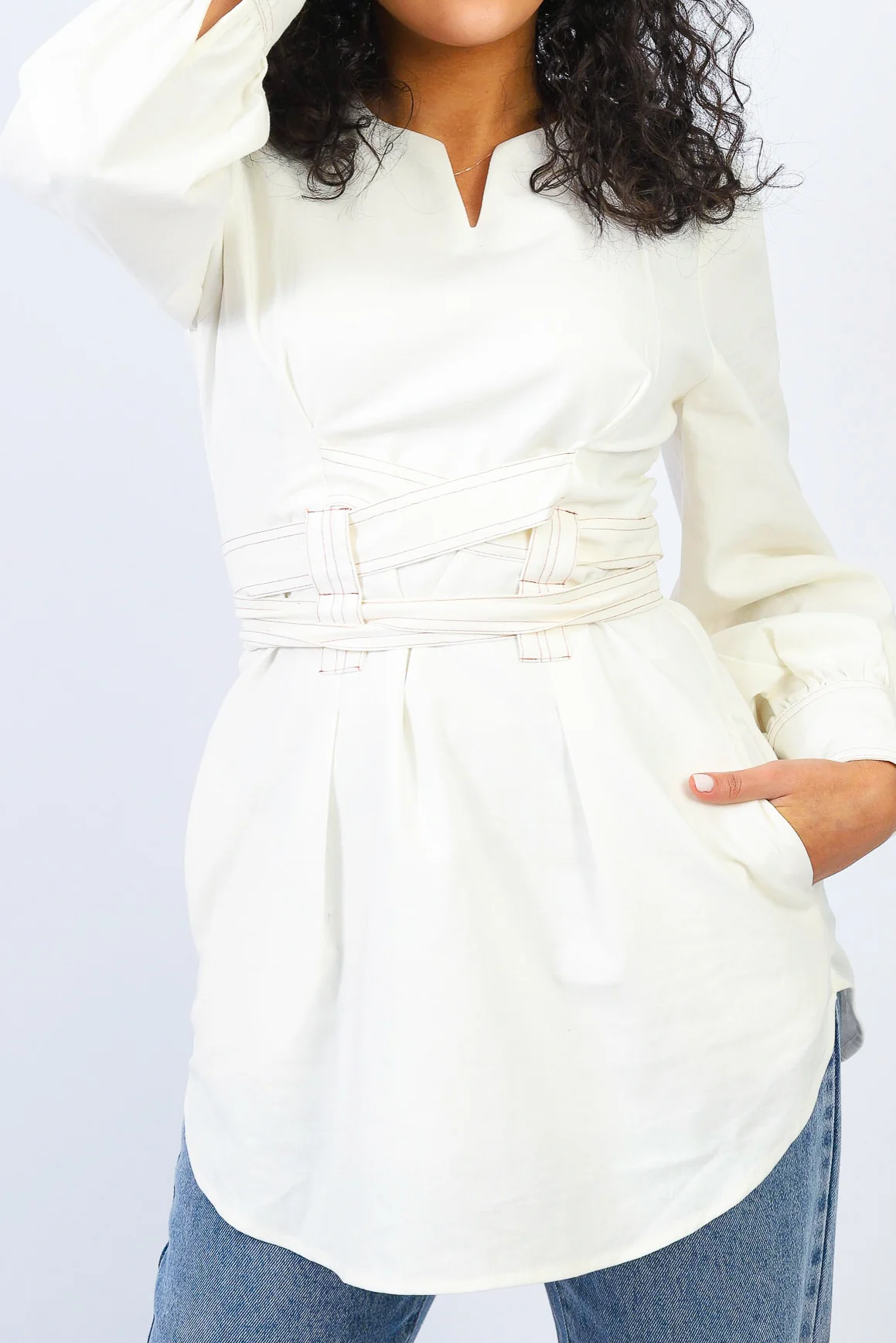 Mirai Tie Blouse - Image 12