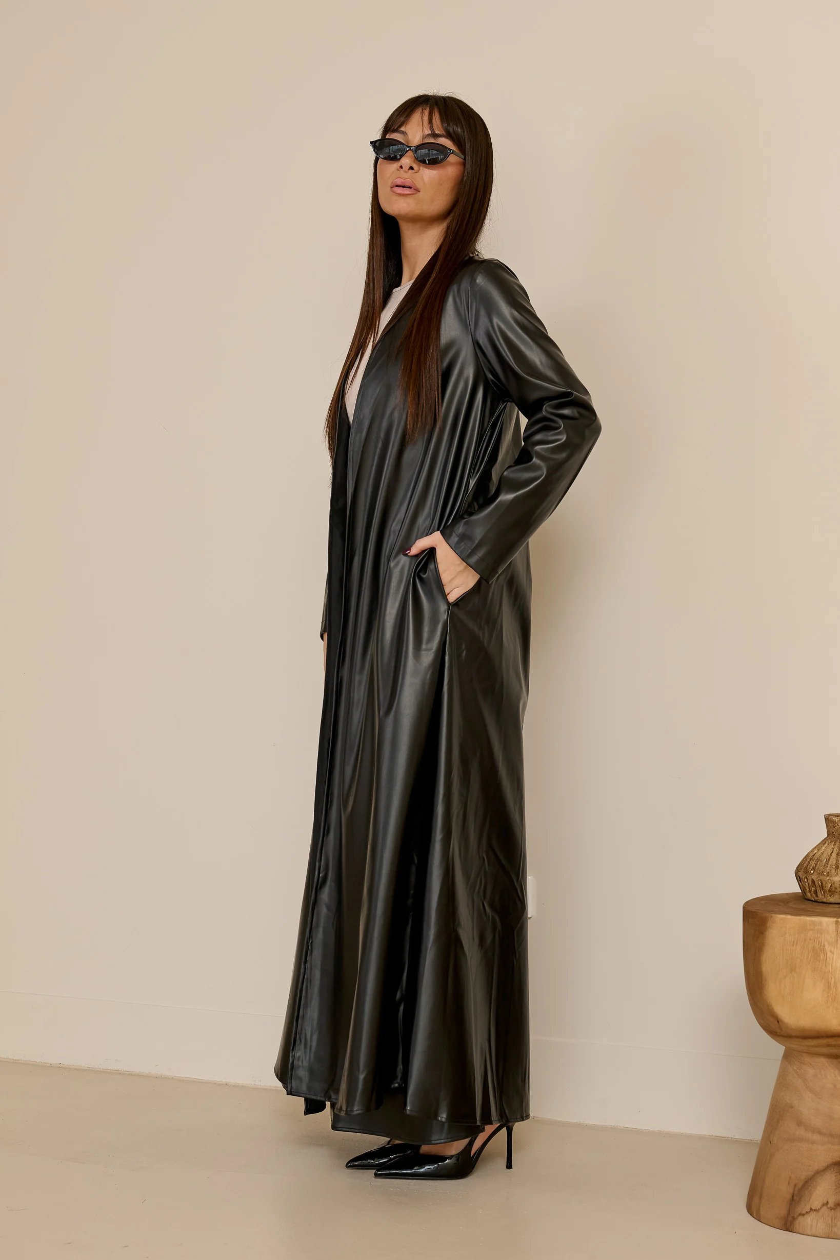 Miraj Leather Trench - Image 12