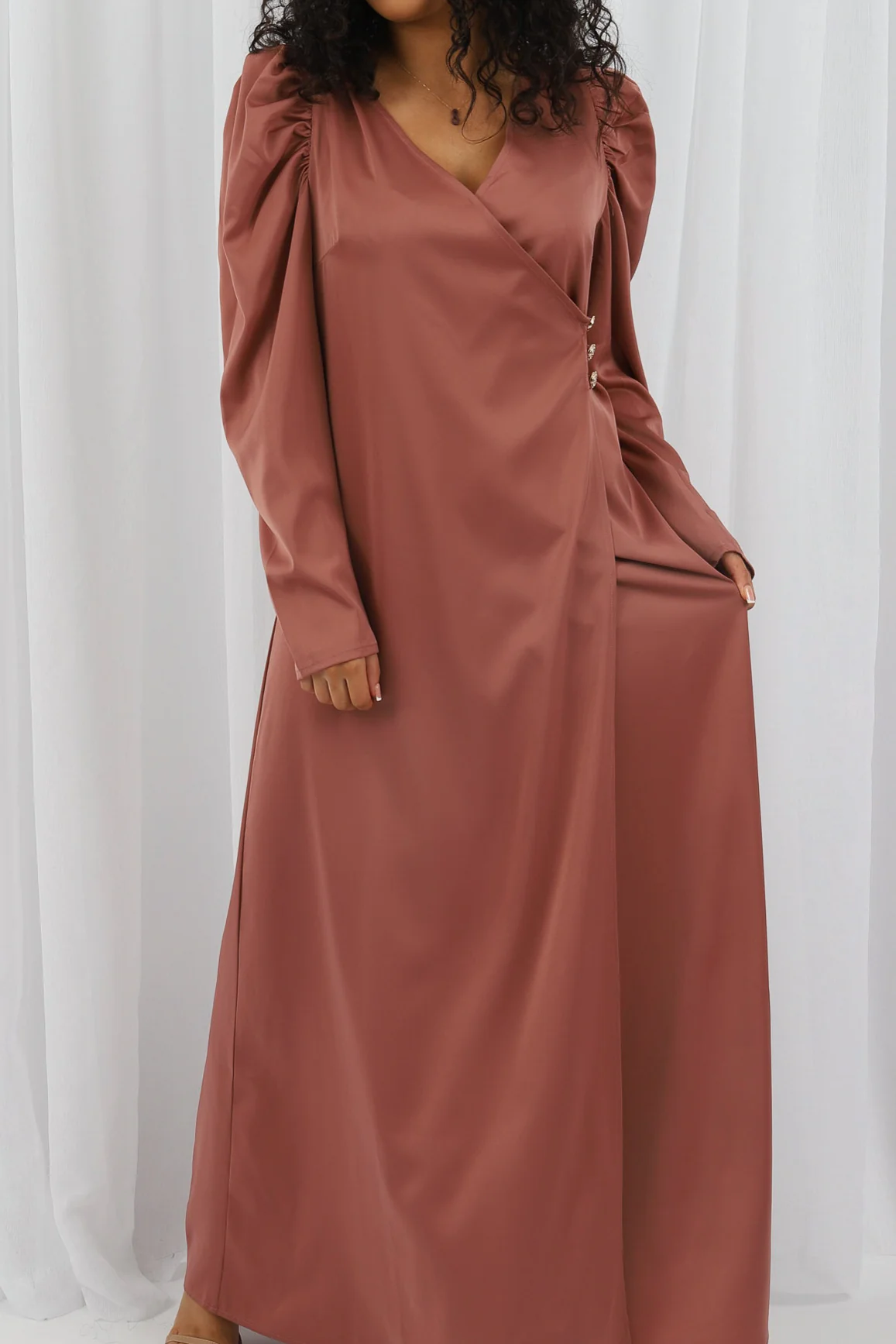 Myriam Wrap Detailed Dress - Image 2