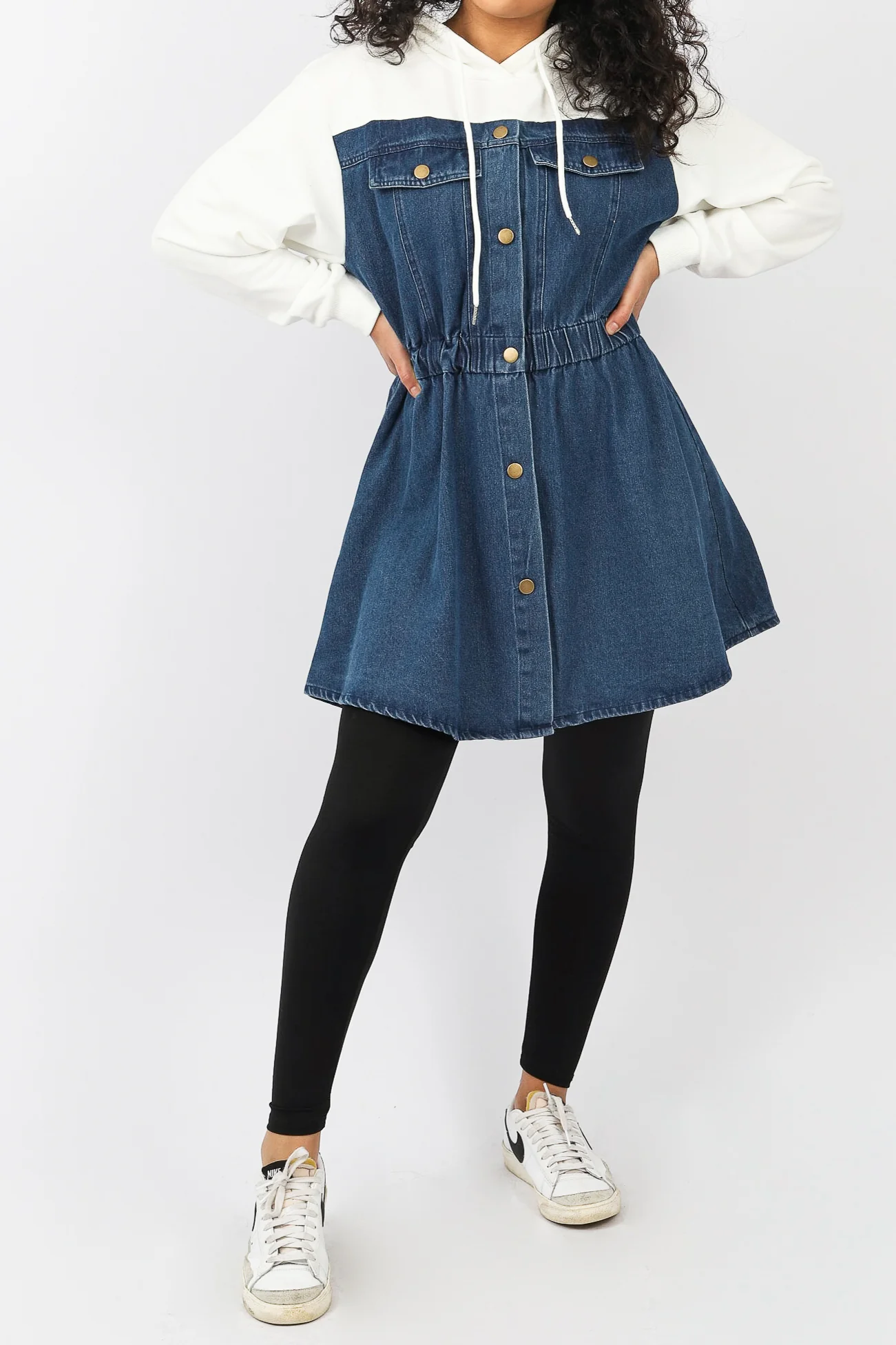 Neena Track Denim Top - Image 2