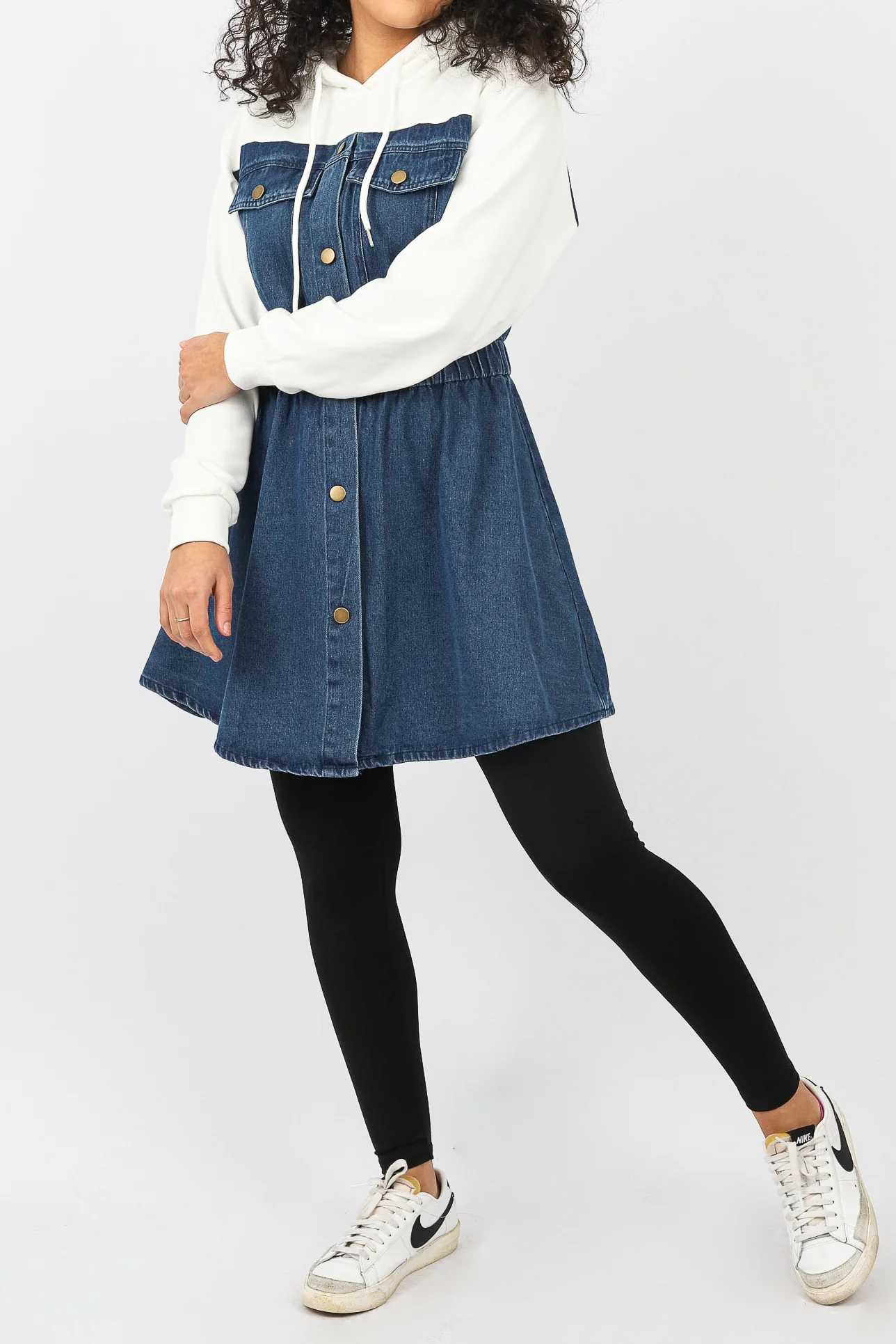 Neena Track Denim Top - Image 3