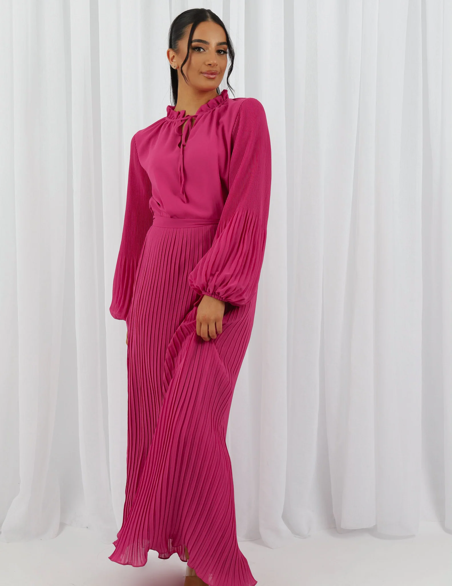 Nikita Pleat Detailed Dress - Image 6