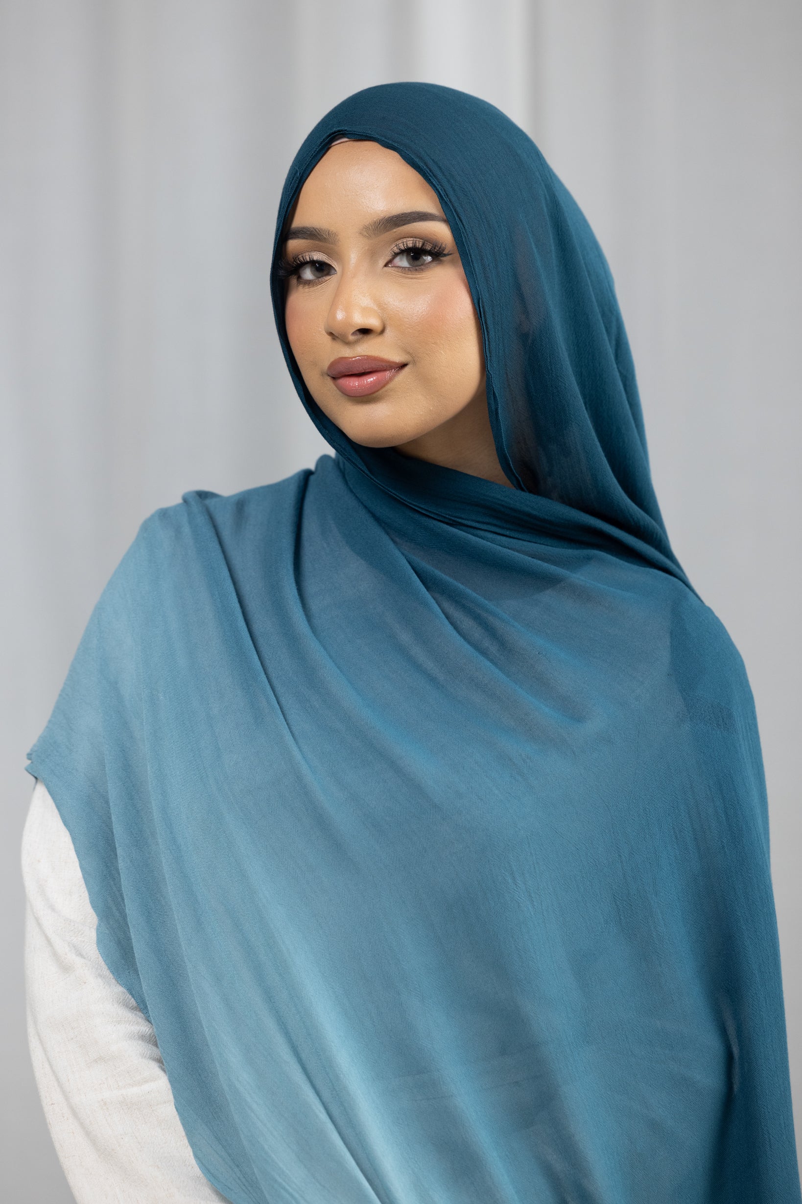 Ombre Modal Shawl - Shades of Blue - Image 2