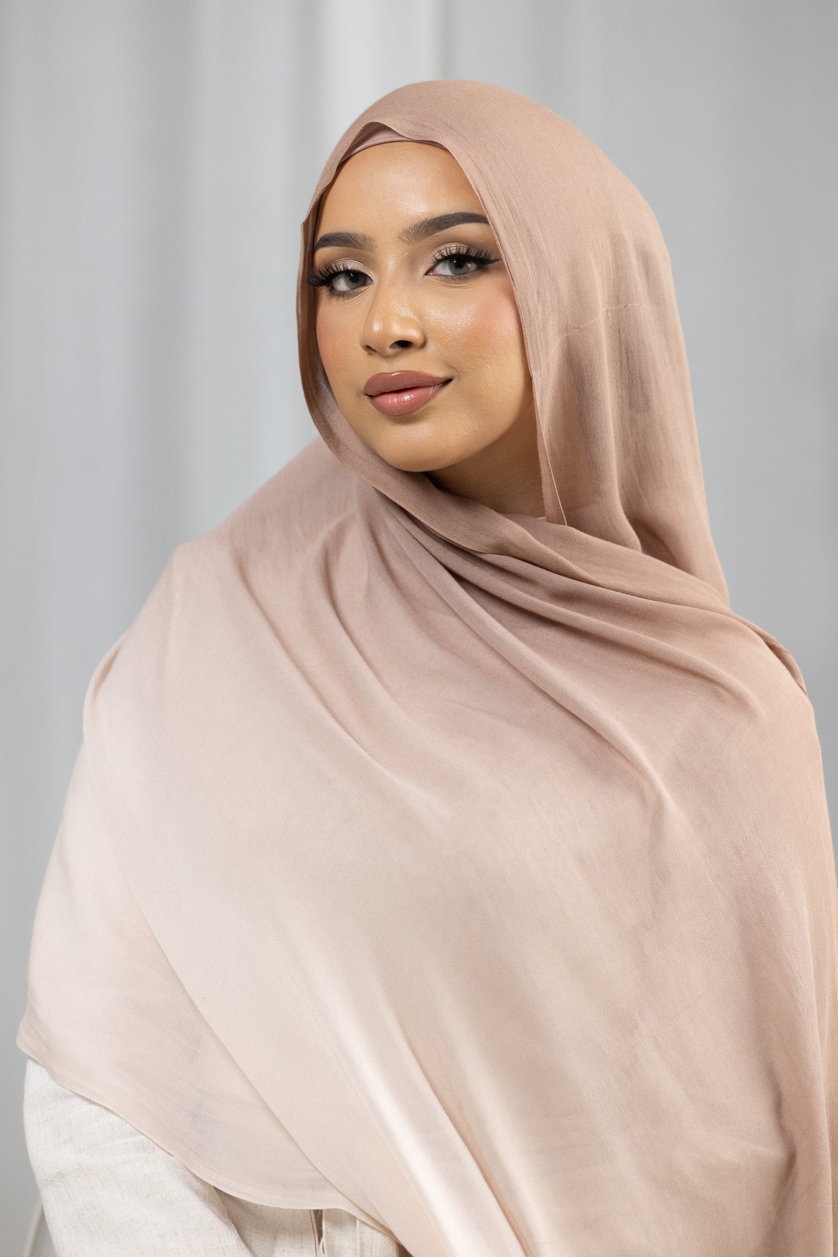 Ombre Modal Shawl - Shades of Brown - Image 12