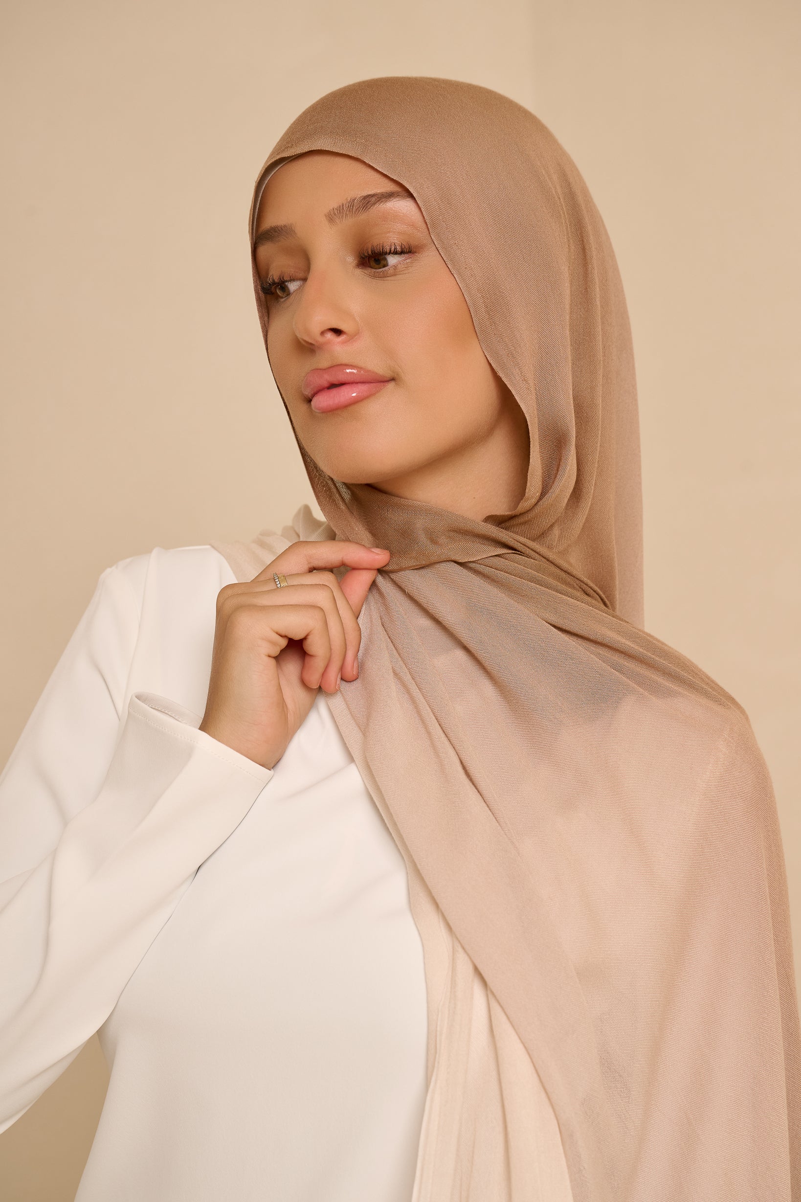 Ombre Modal Shawl - Shades of Brown - Image 2