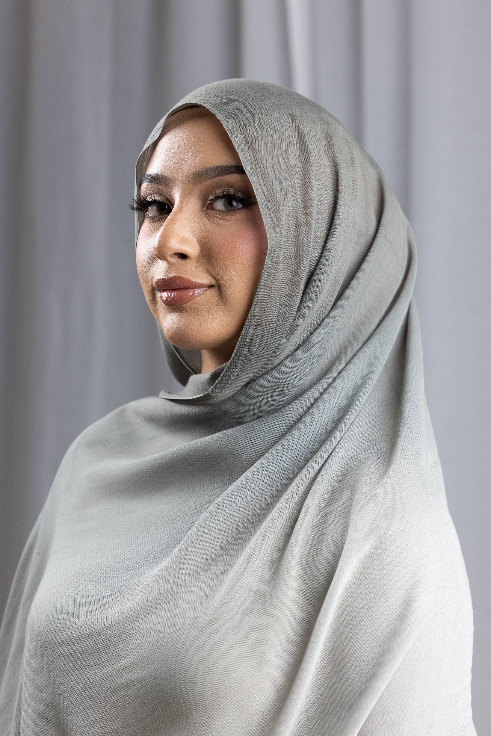 Ombre Modal Shawl - Shades of Green - Image 17
