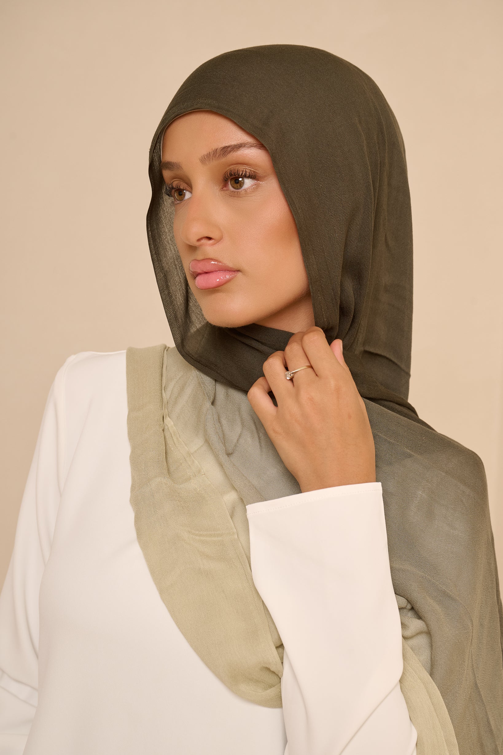 Ombre Modal Shawl - Shades of Green - Image 2