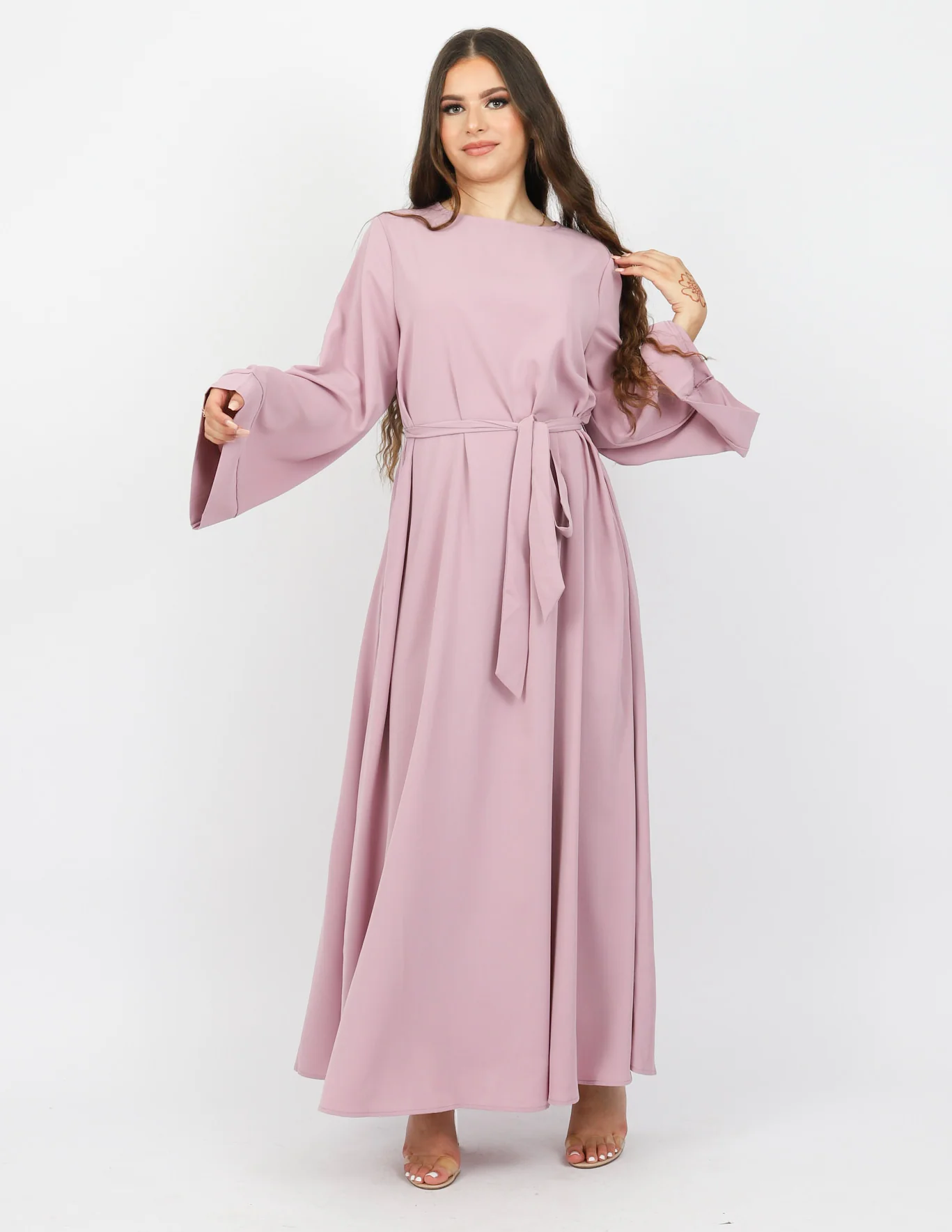 Open Sleeve Abaya - Shades of Purple - Image 10