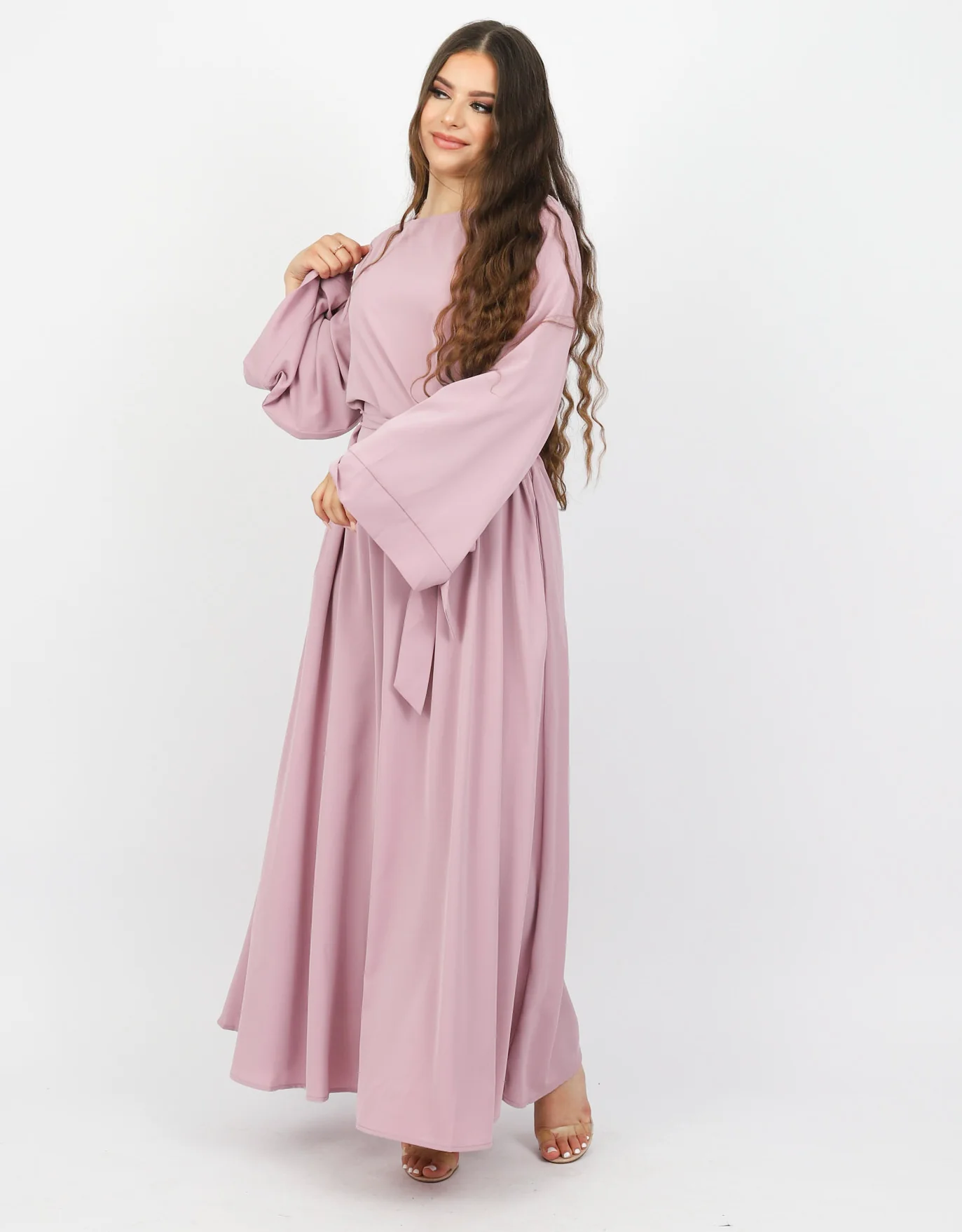 Open Sleeve Abaya - Shades of Purple - Image 6