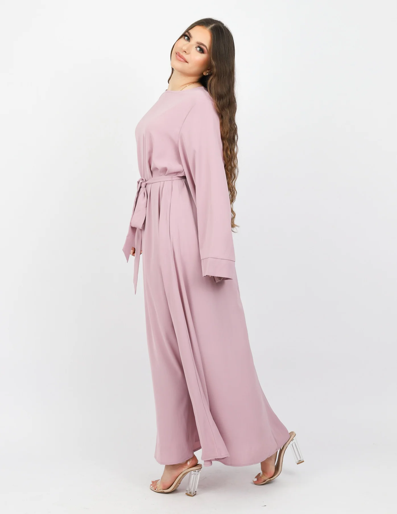 Open Sleeve Abaya - Shades of Purple - Image 7