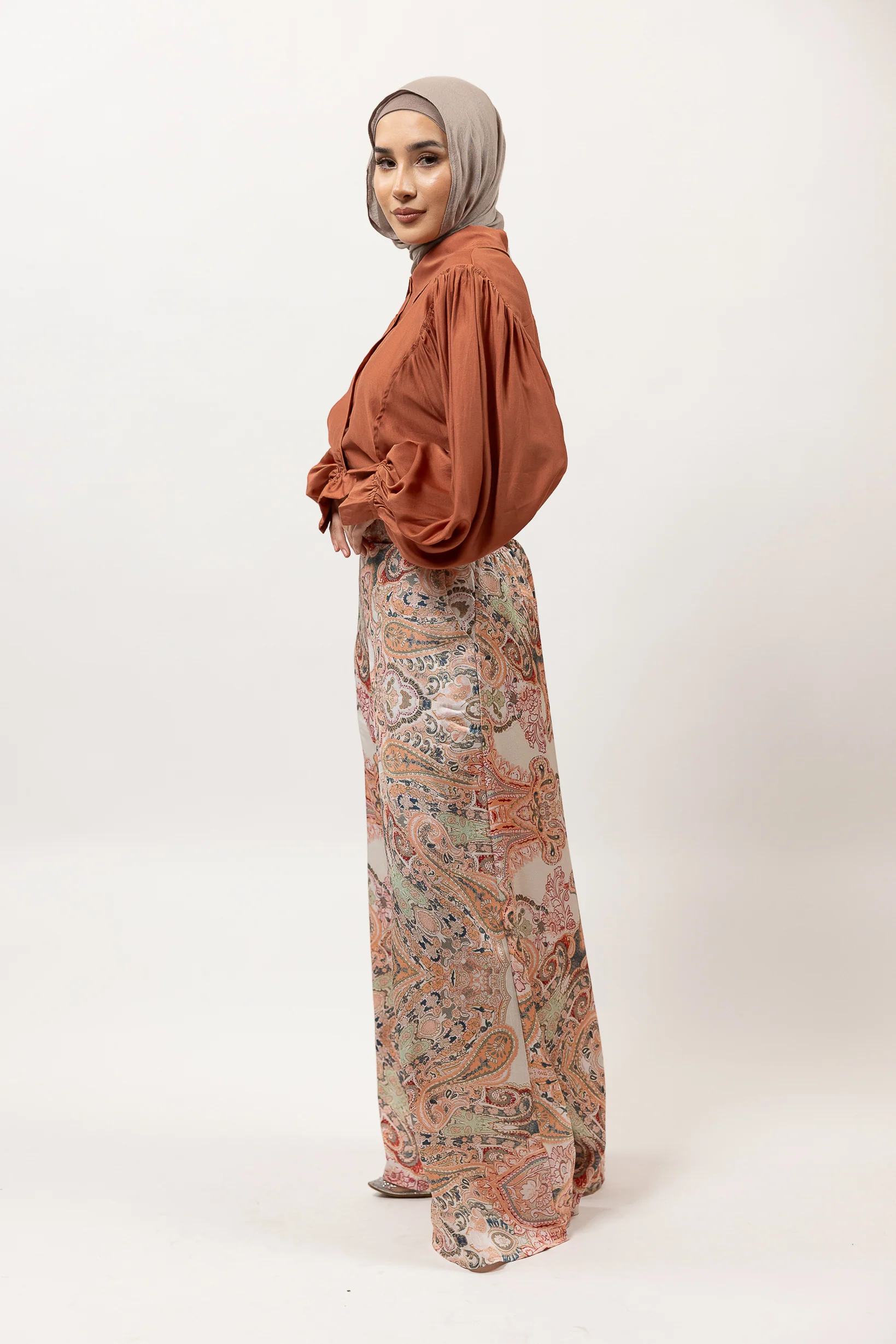 Paisley Wide Leg Pants - Image 3