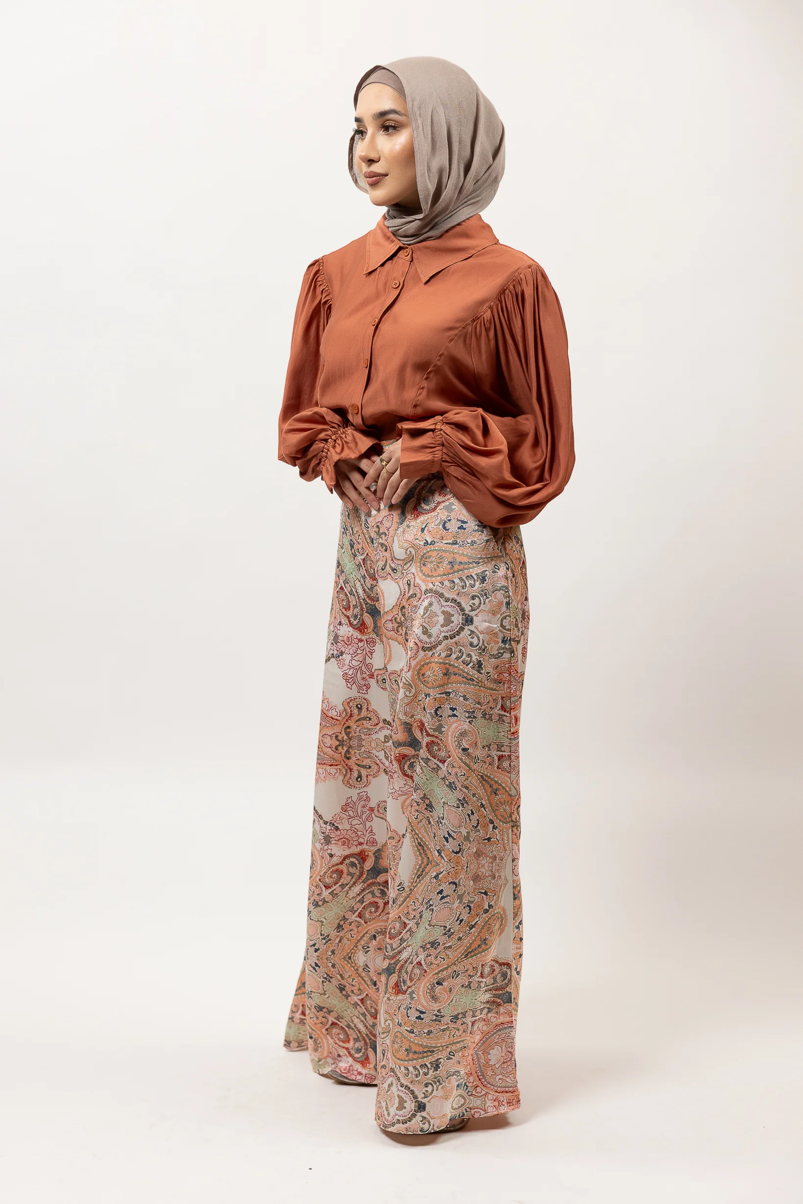 Paisley Wide Leg Pants - Image 4