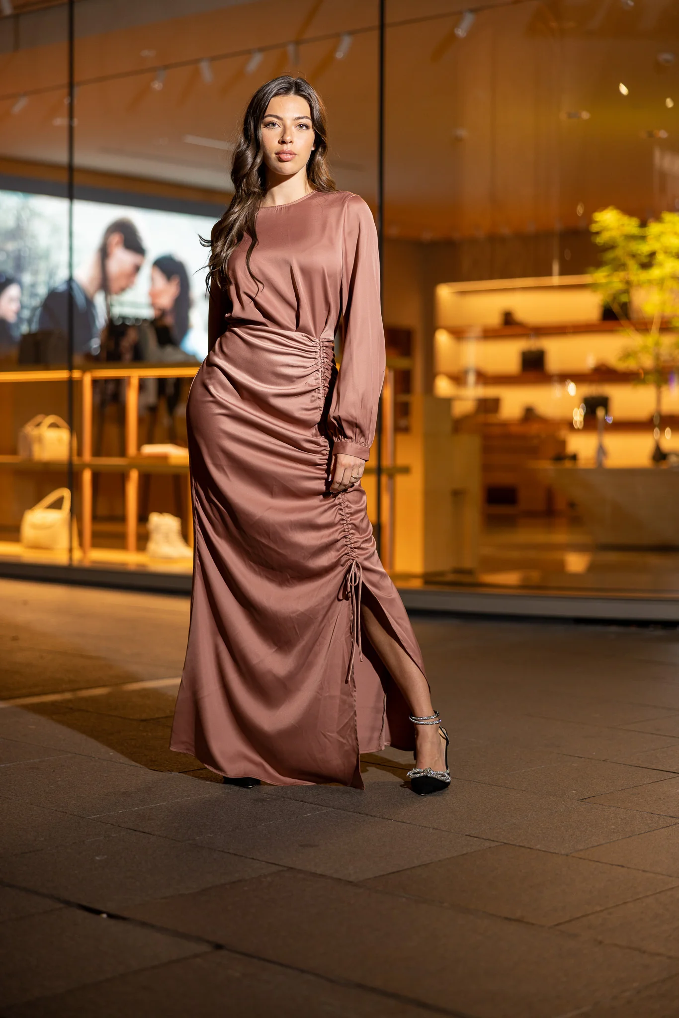 Penelope Side Drawstring Dress - Image 2