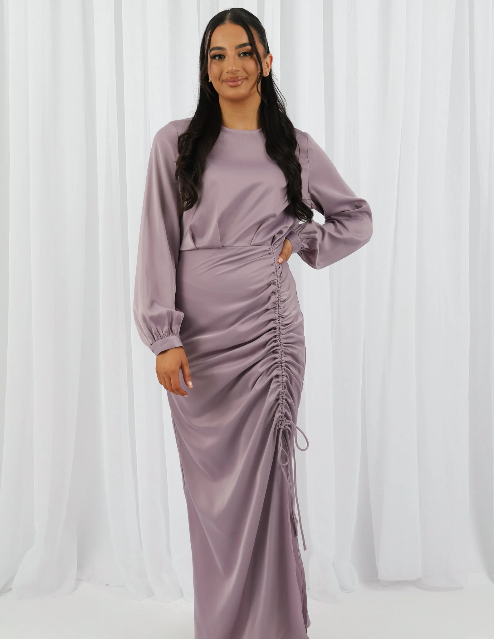 Penelope Side Drawstring Dress - Image 8