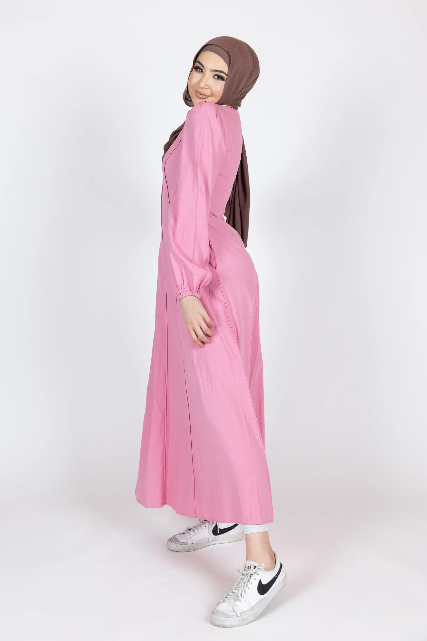 Pintuck Linen Dress - Image 12
