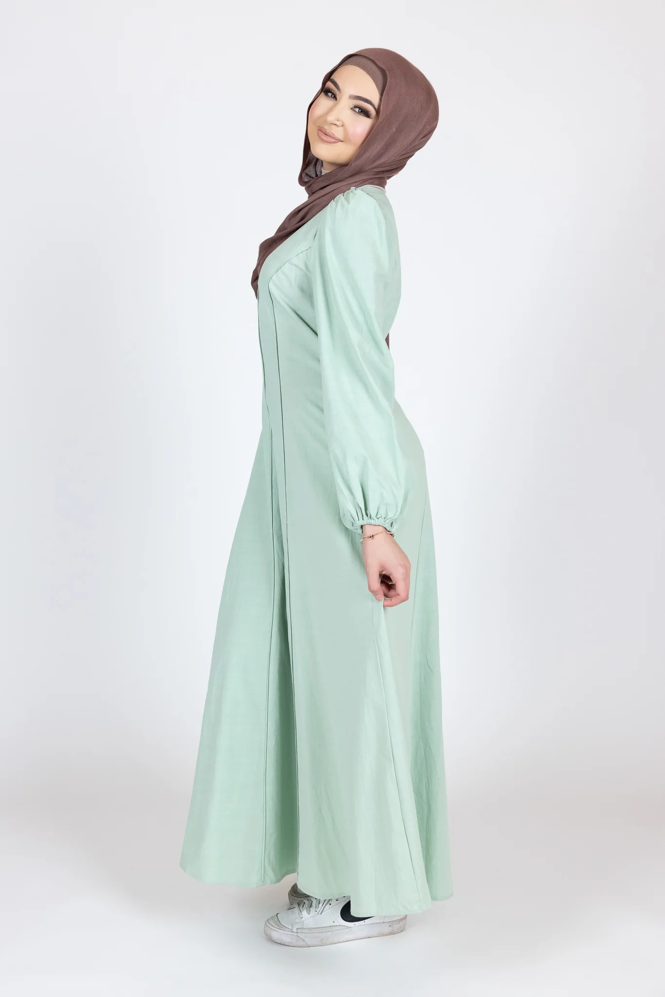Pintuck Linen Dress - Image 6
