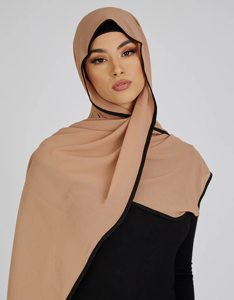Piping Scarf - Shades of Nude - Image 11