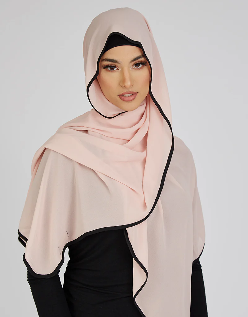 Piping Scarf - Shades of Nude - Image 8