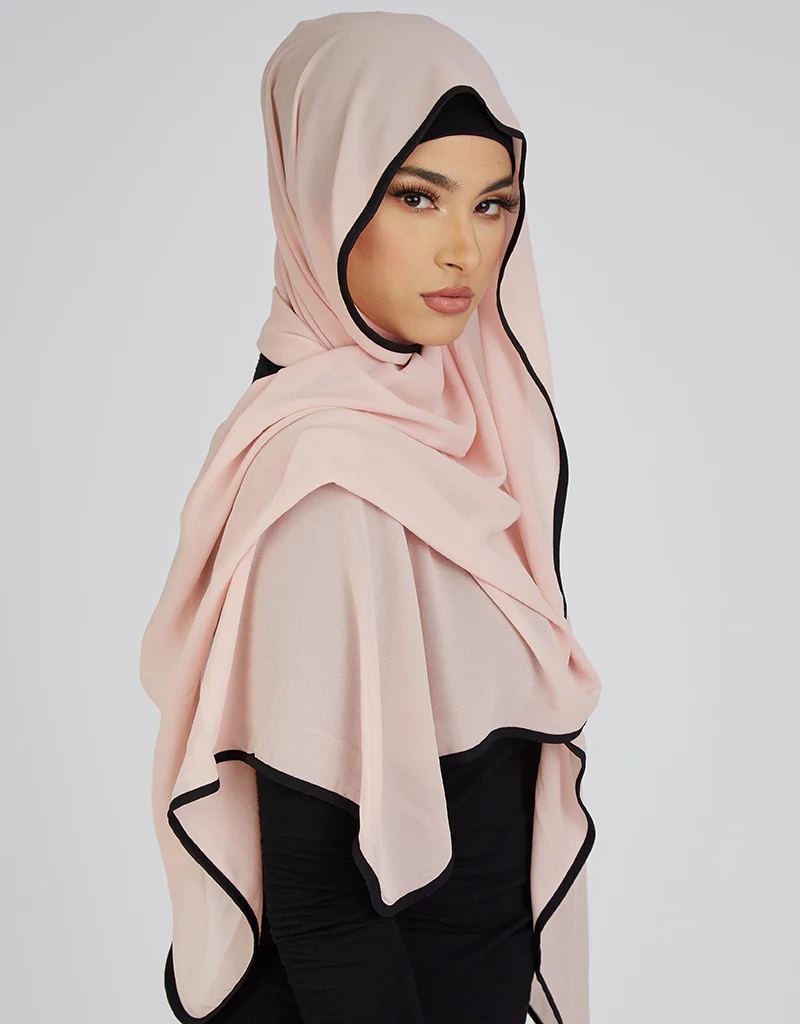 Piping Scarf - Shades of Nude - Image 9