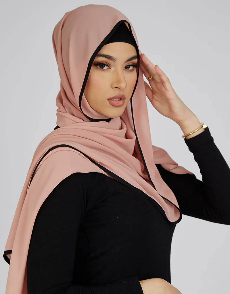 Piping Scarf - Shades of Pink - Image 2