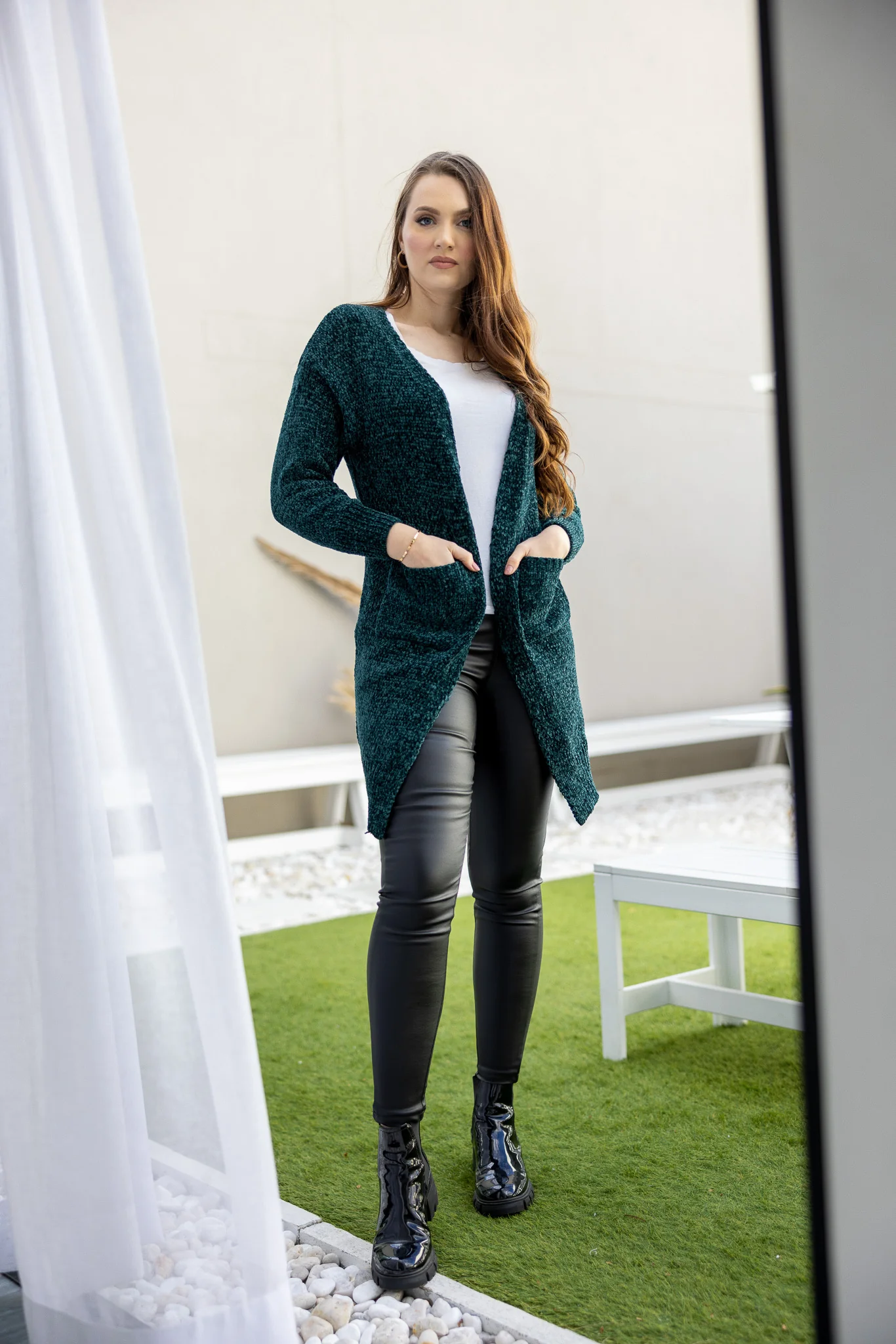 Plush Pocket Cardigan - Image 10