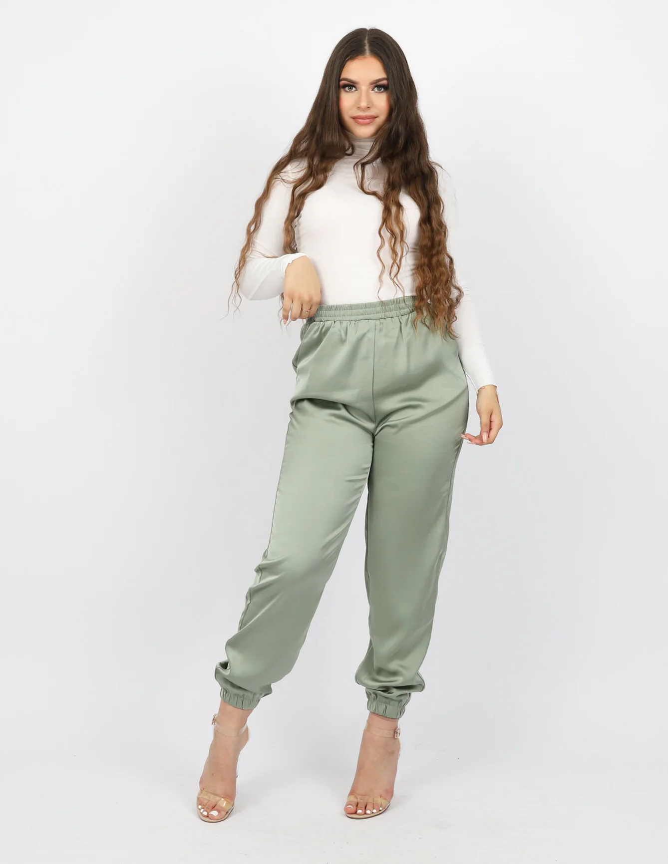 Porsha Satin Chino Pants - Image 2