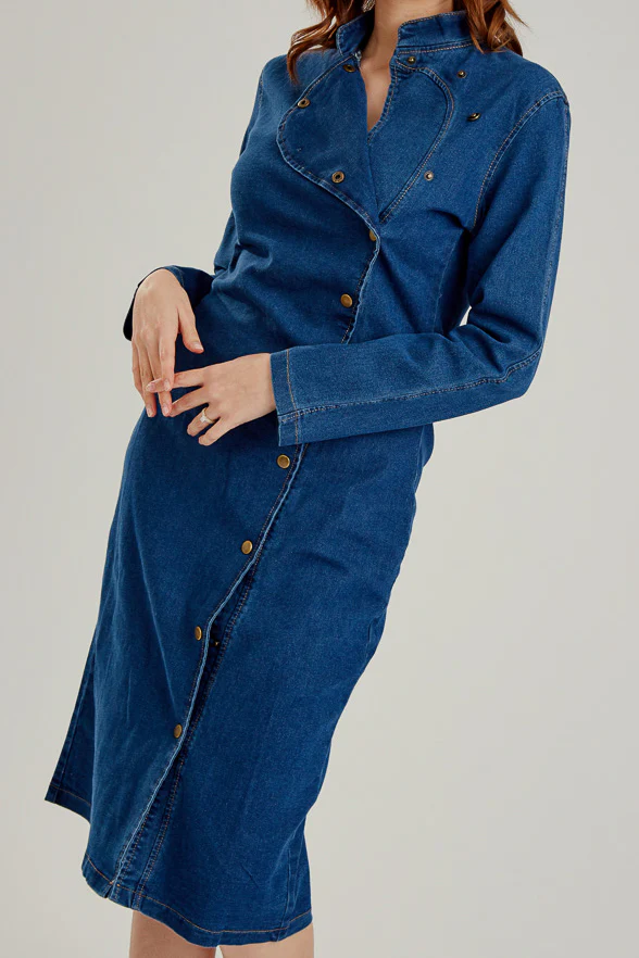 Pristine Denim Dress - Image 3