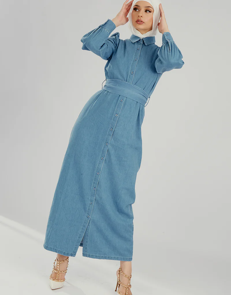 Pristine Denim Dress - Image 2