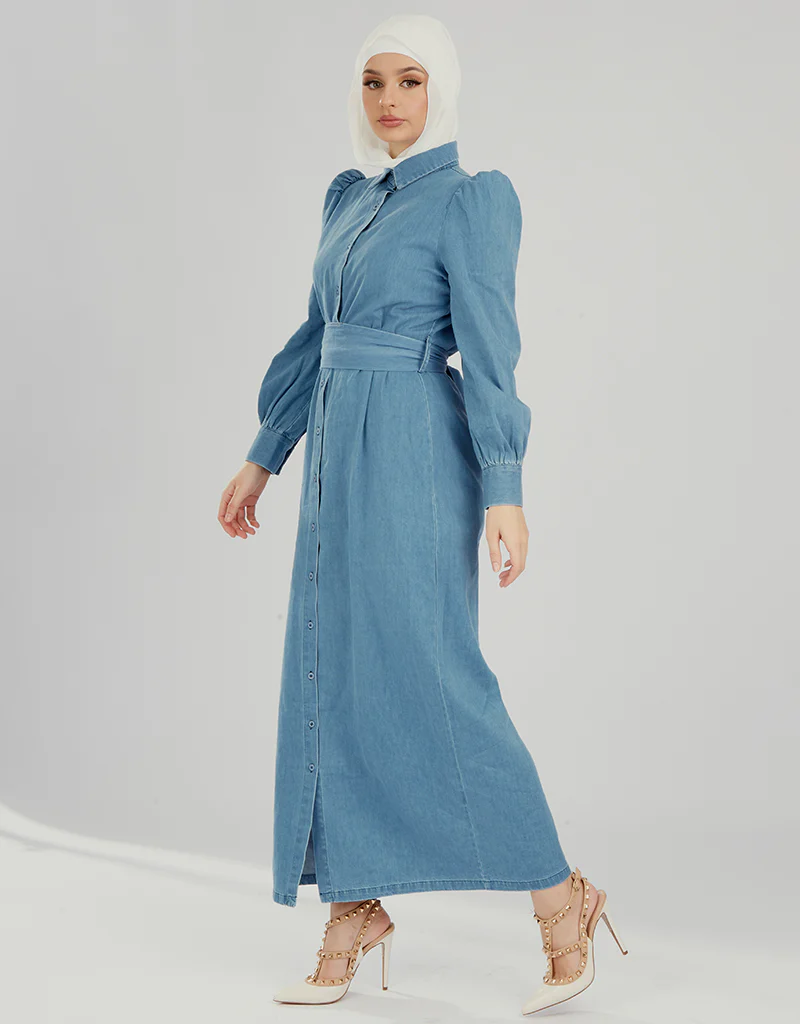 Pristine Denim Dress - Image 5